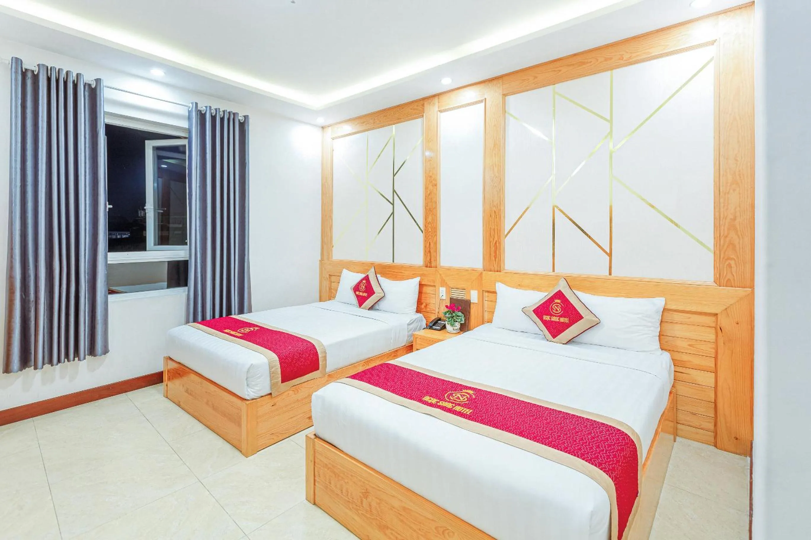 Bed in Ngọc Sang 1 Hotel
