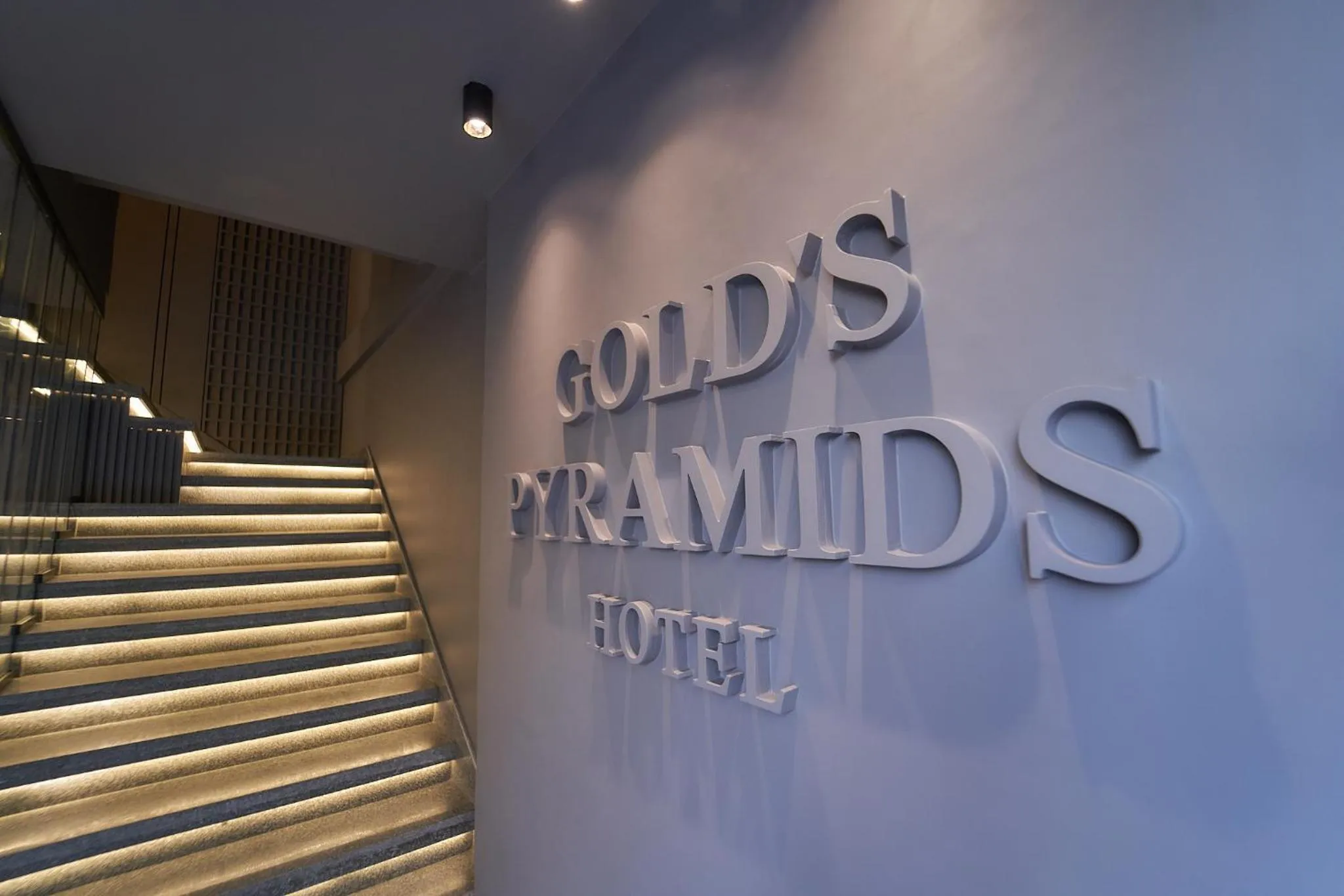 Facade/entrance in Gold's Pyramids Hotel