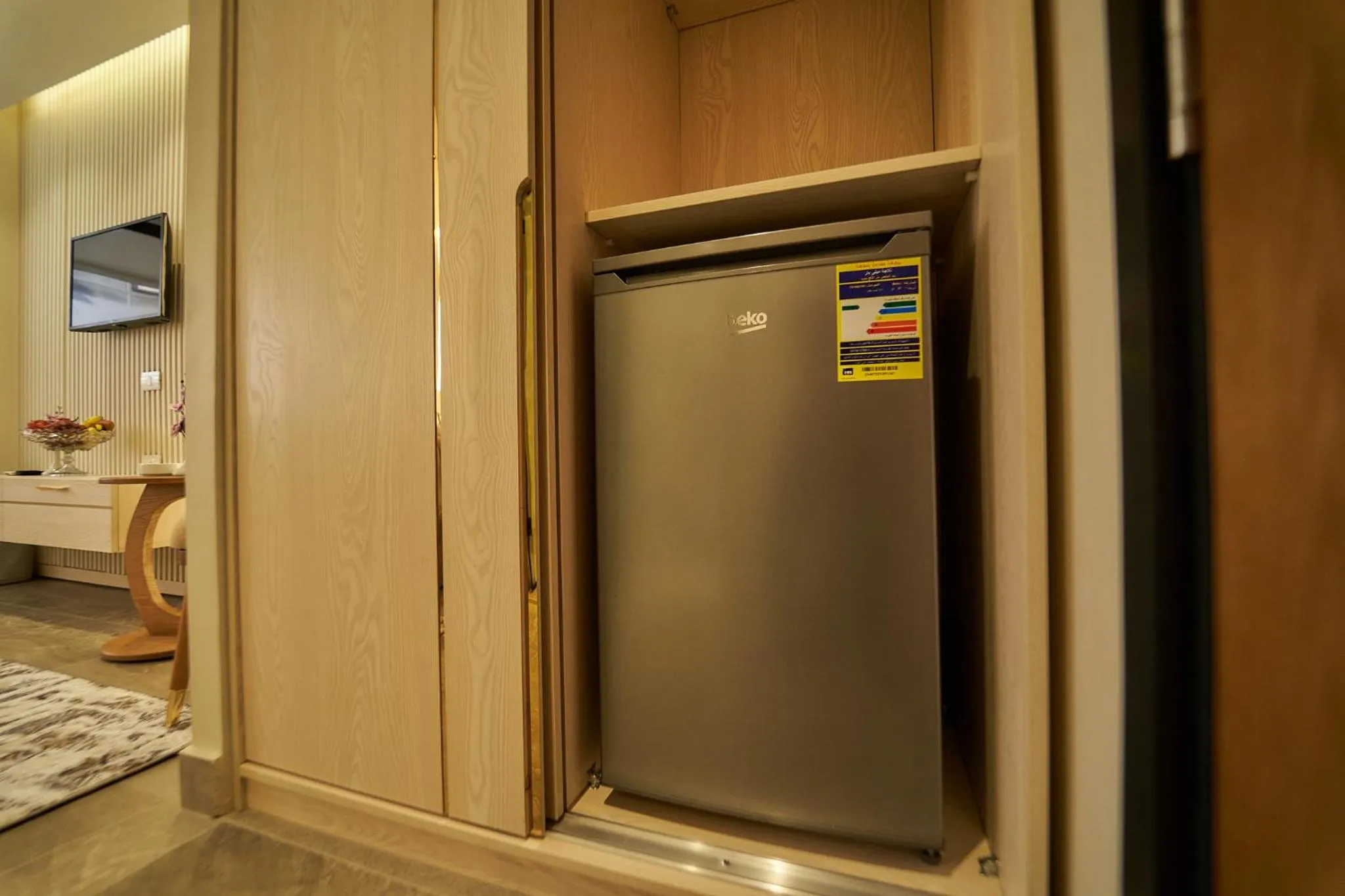 minibar in Gold's Pyramids Hotel