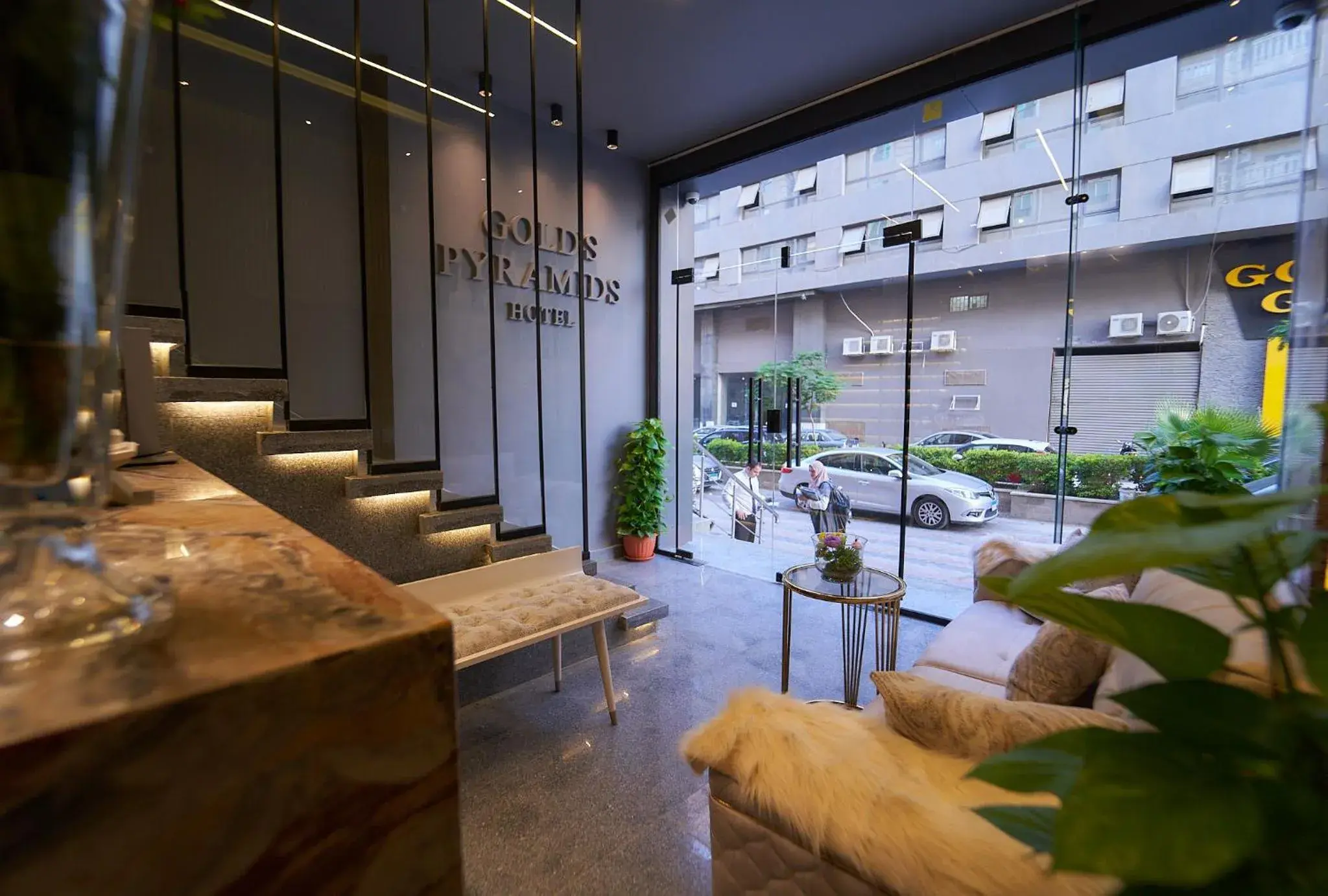 Lobby or reception in Gold's Pyramids Hotel Lobby or reception in Gold's Pyramids Hotel