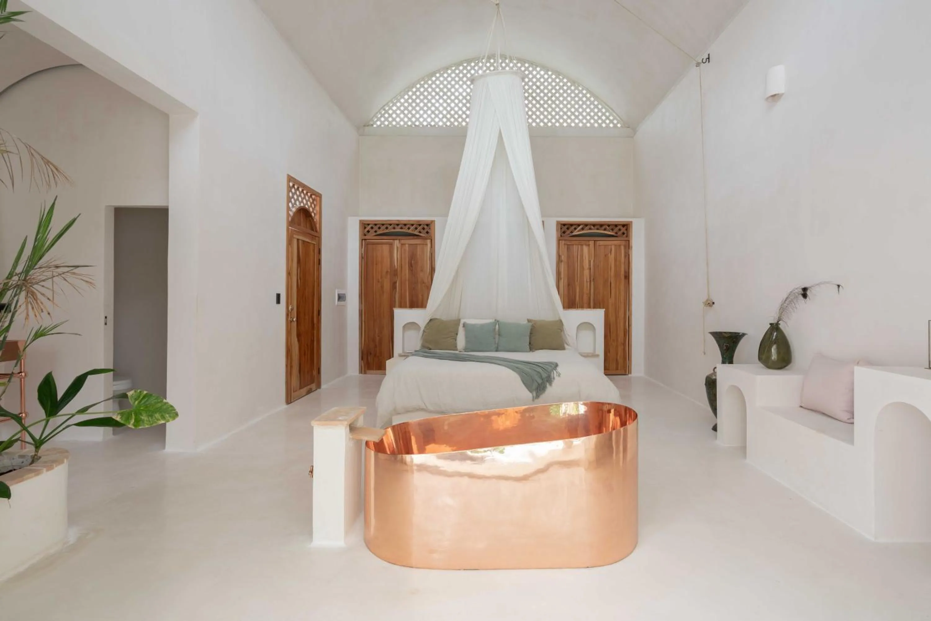 Bed in Anat Tantric Boutique Hotel