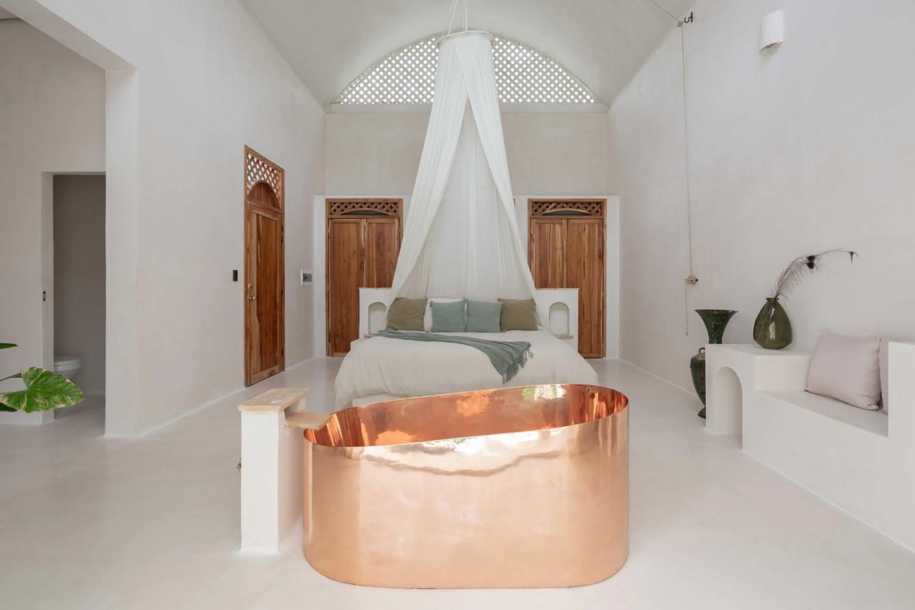 Bed in Anat Tantric Boutique Hotel