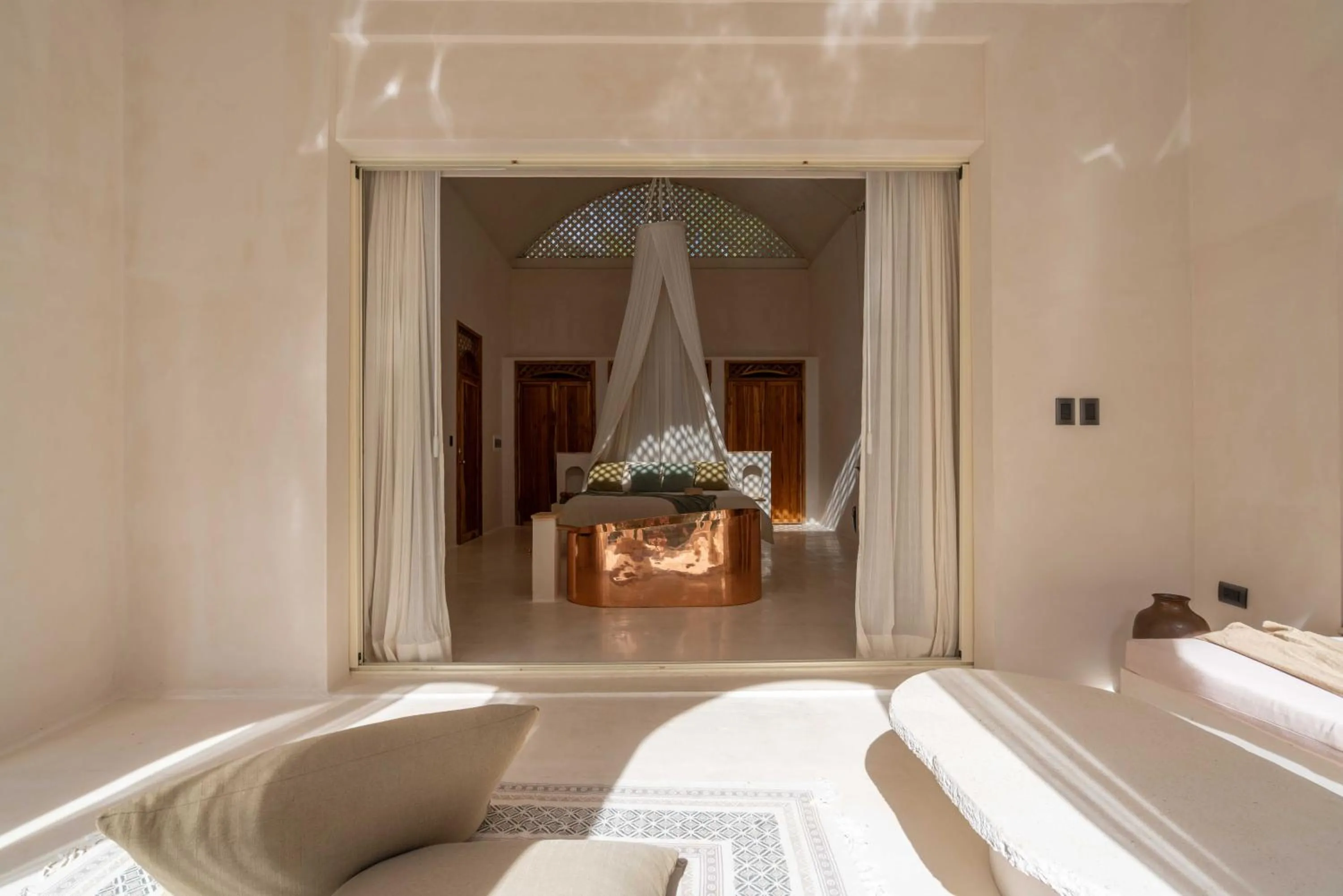 Bed in Anat Tantric Boutique Hotel