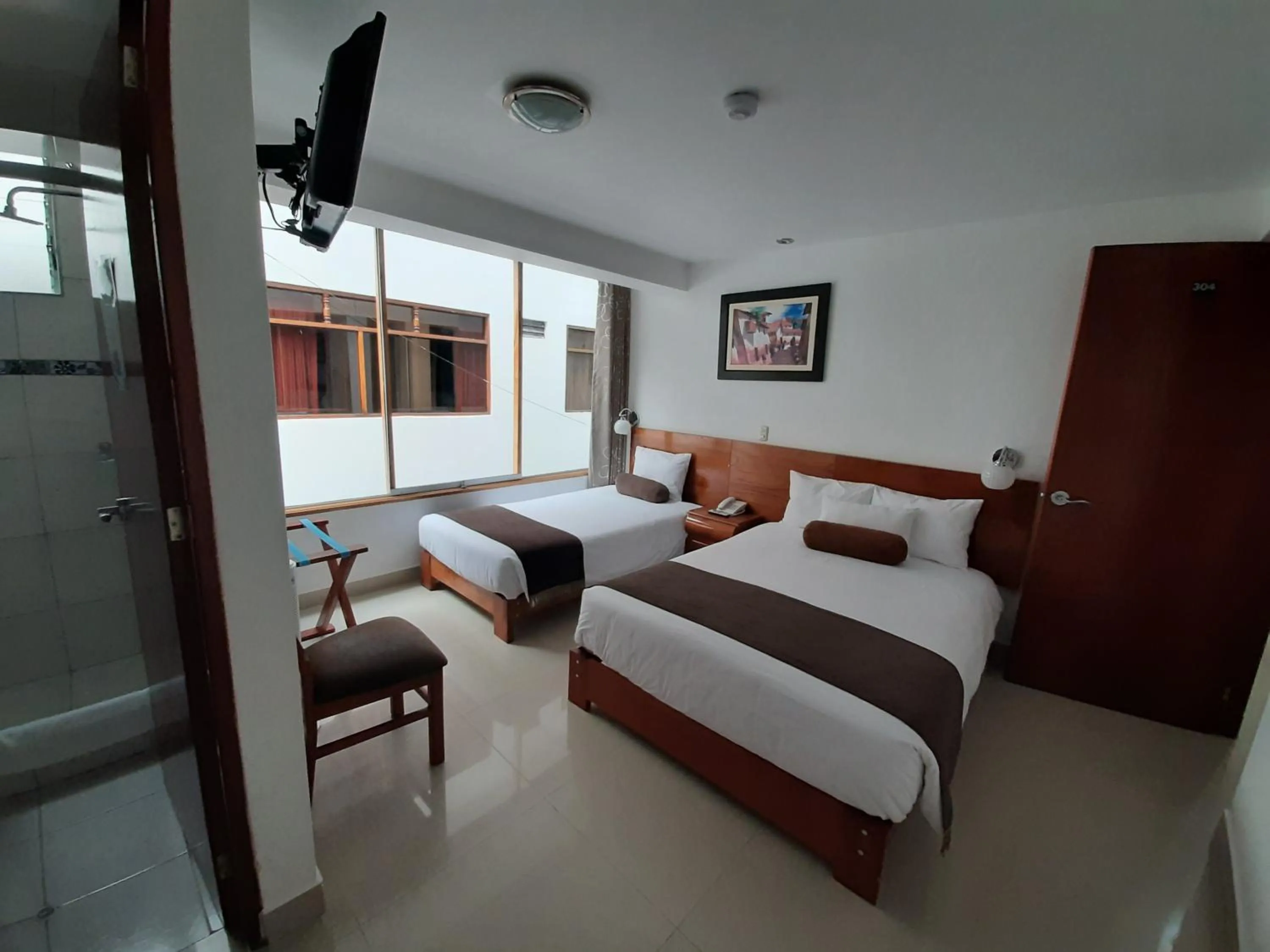 Photo of the whole room, Bed in Flower's House MachuPicchu