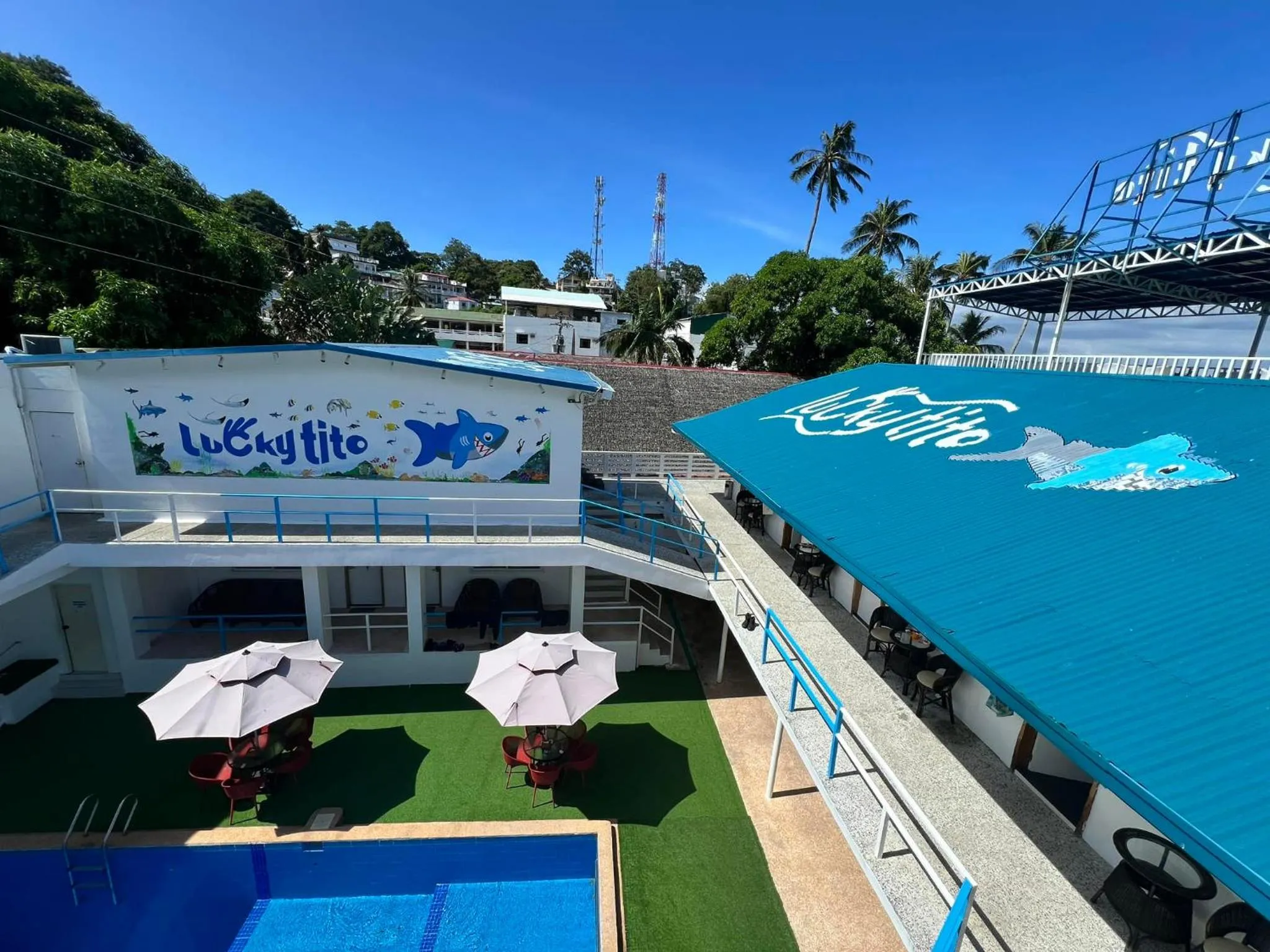 Property building in Lucky Tito PG Dive Resort