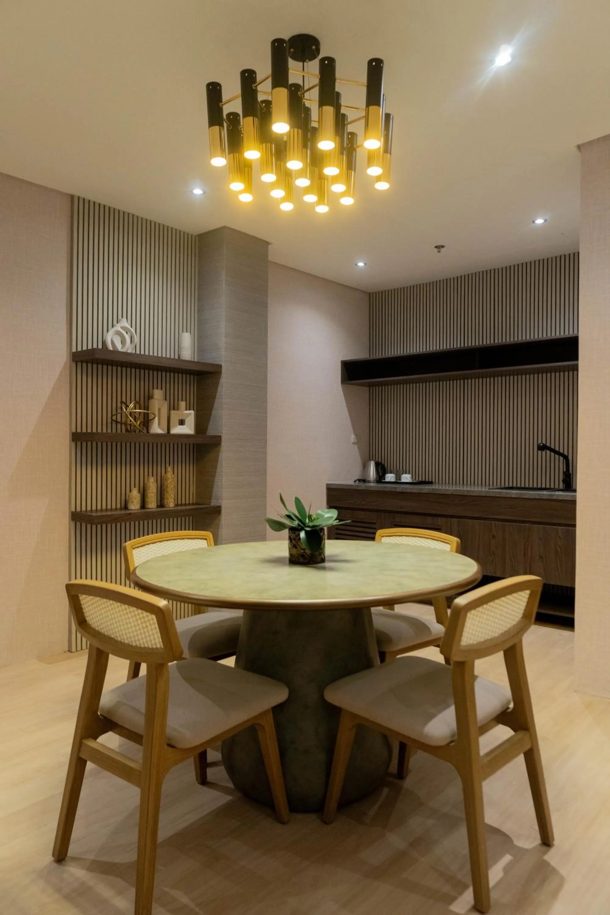 Kitchen or kitchenette in Adelina Hotel and Suites