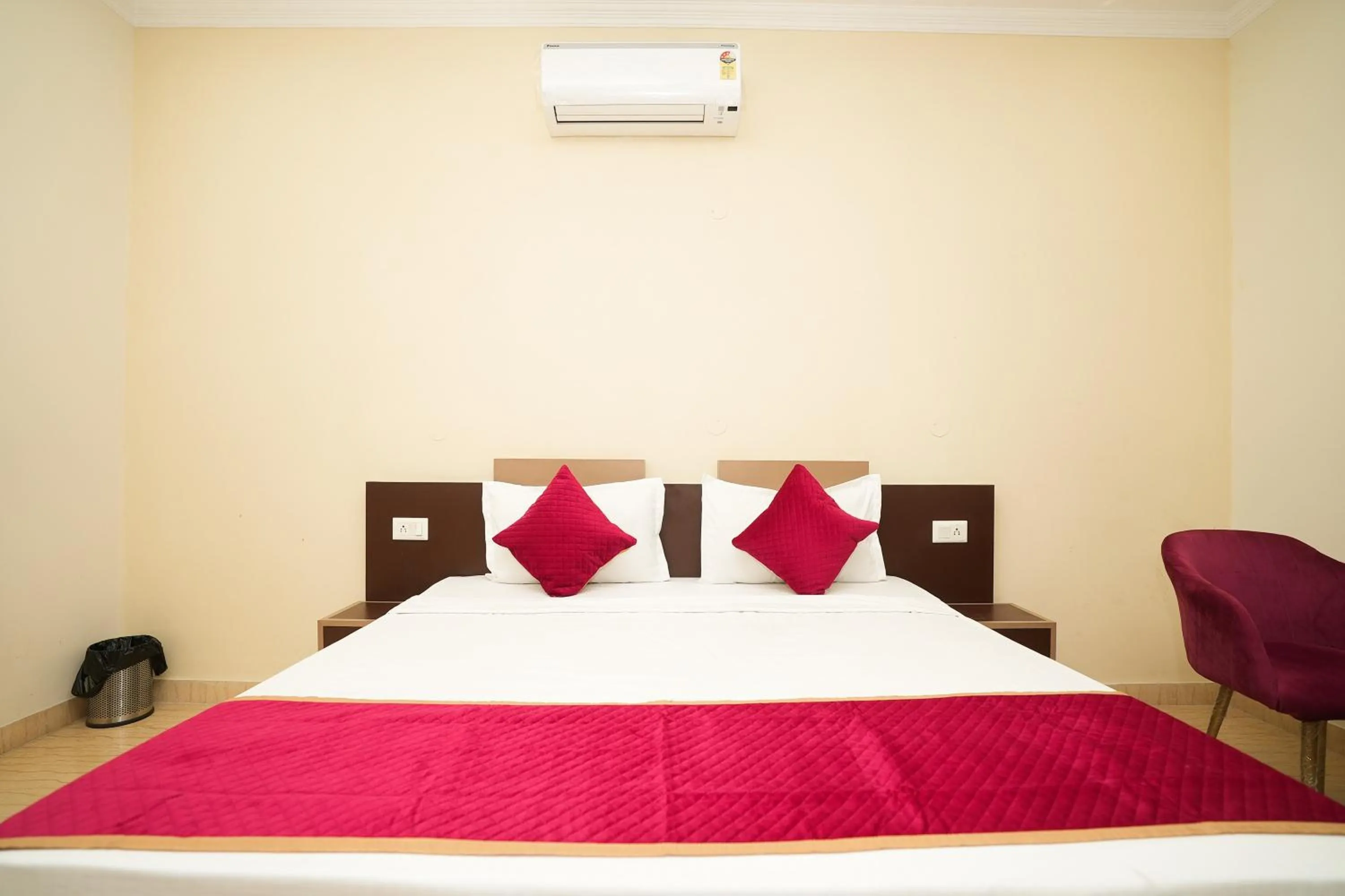 Bed in HOTEL A.P RESIDENCY