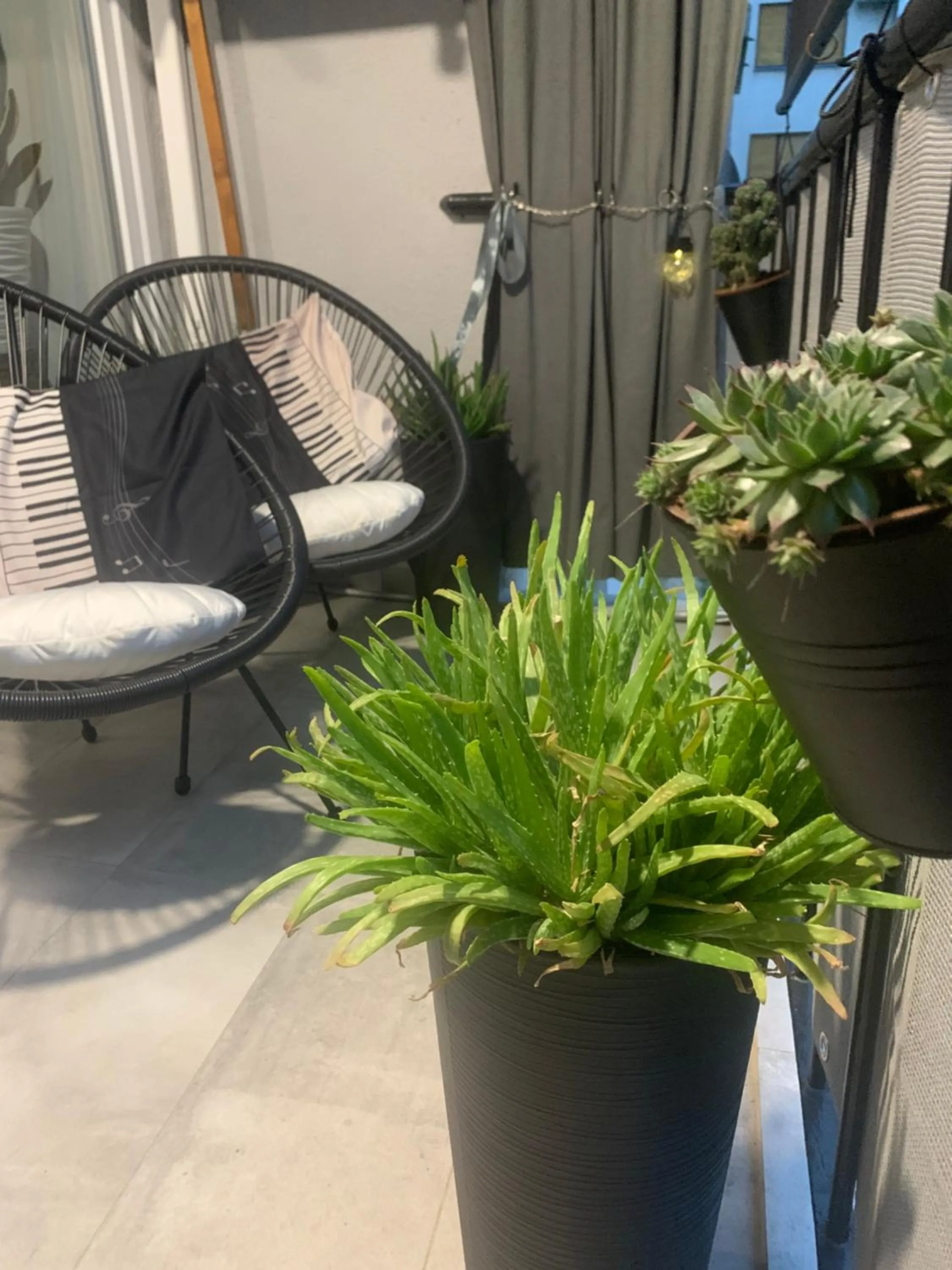 Balcony/Terrace in City apartment Blue Vibes