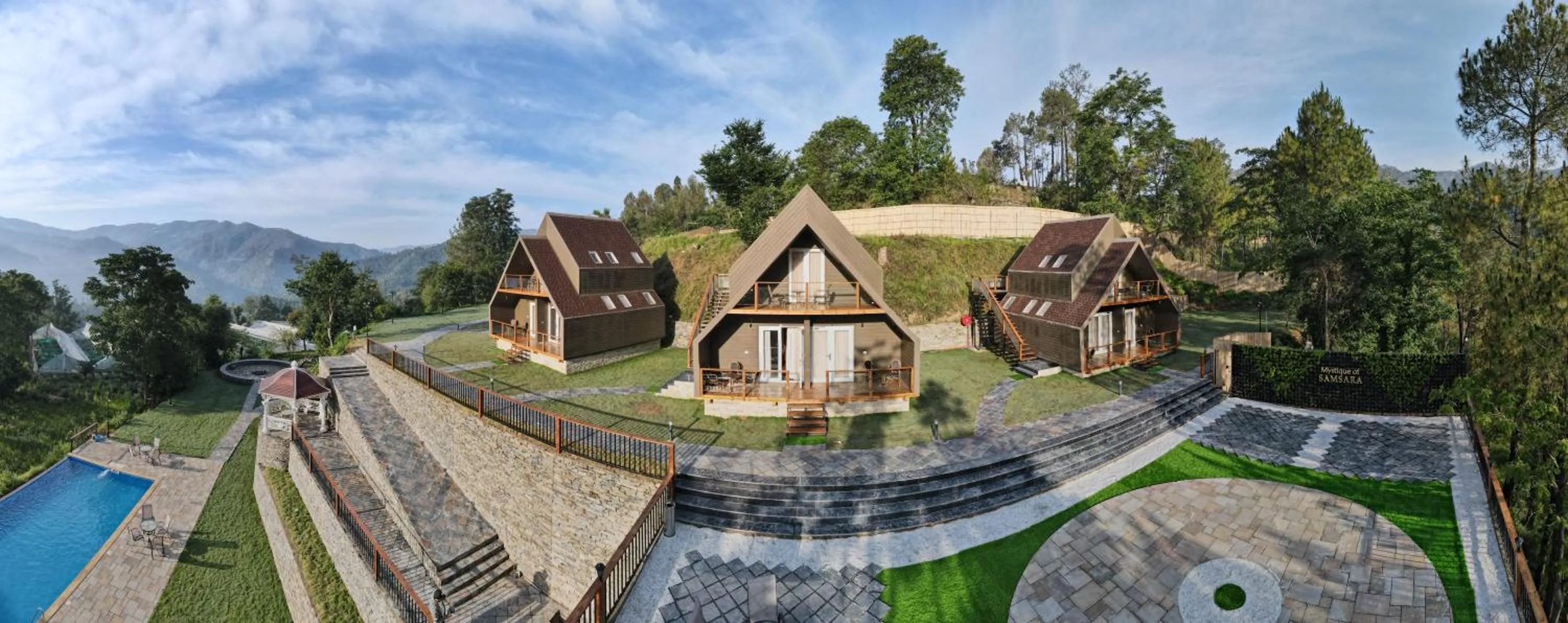 Landmark view in Samsara Luxury Cottages & Spa, Chail Hills