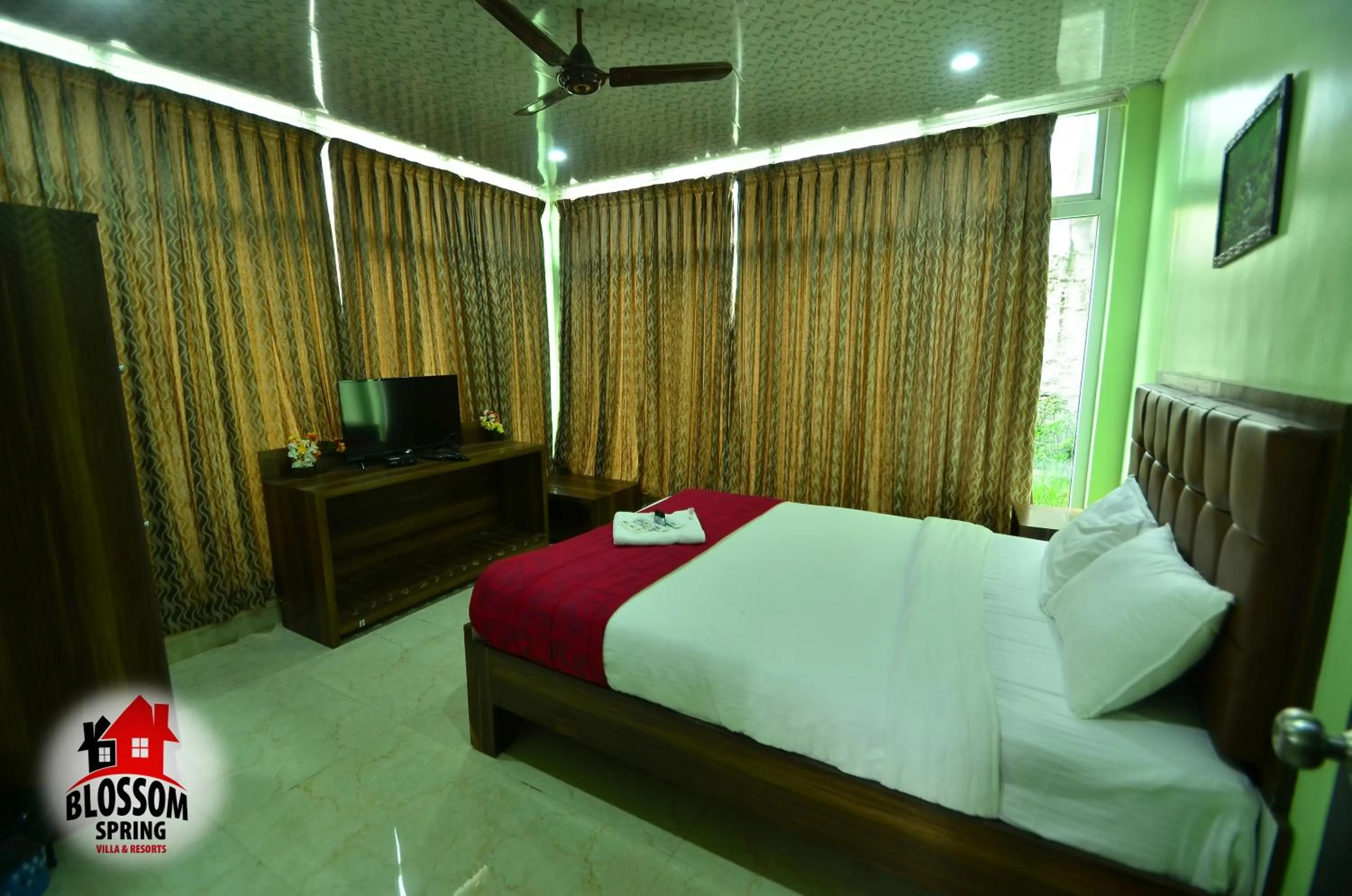 Bed in Blossom Spring Villa