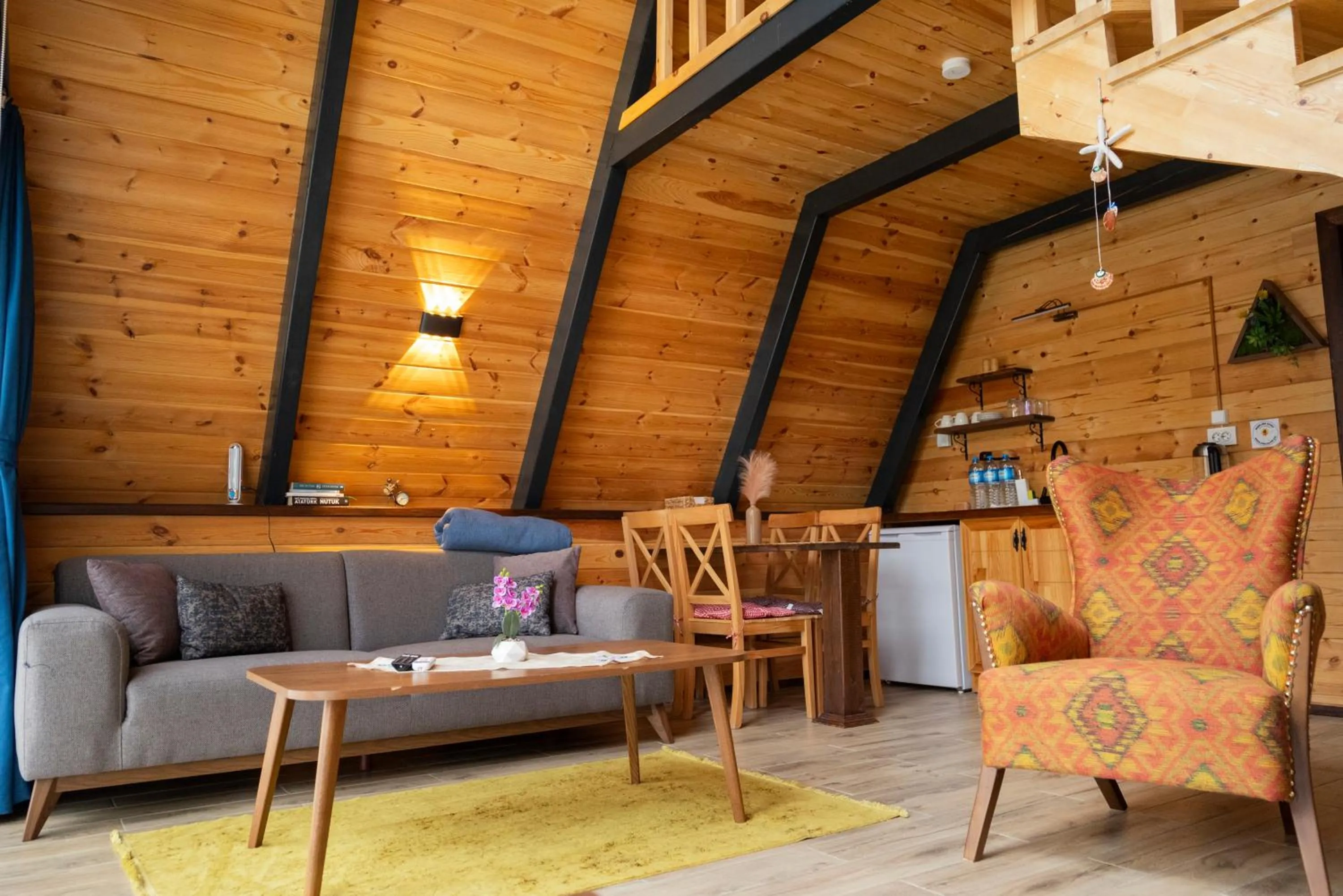 Kitchen or kitchenette in Teona Kartepe Bungalov