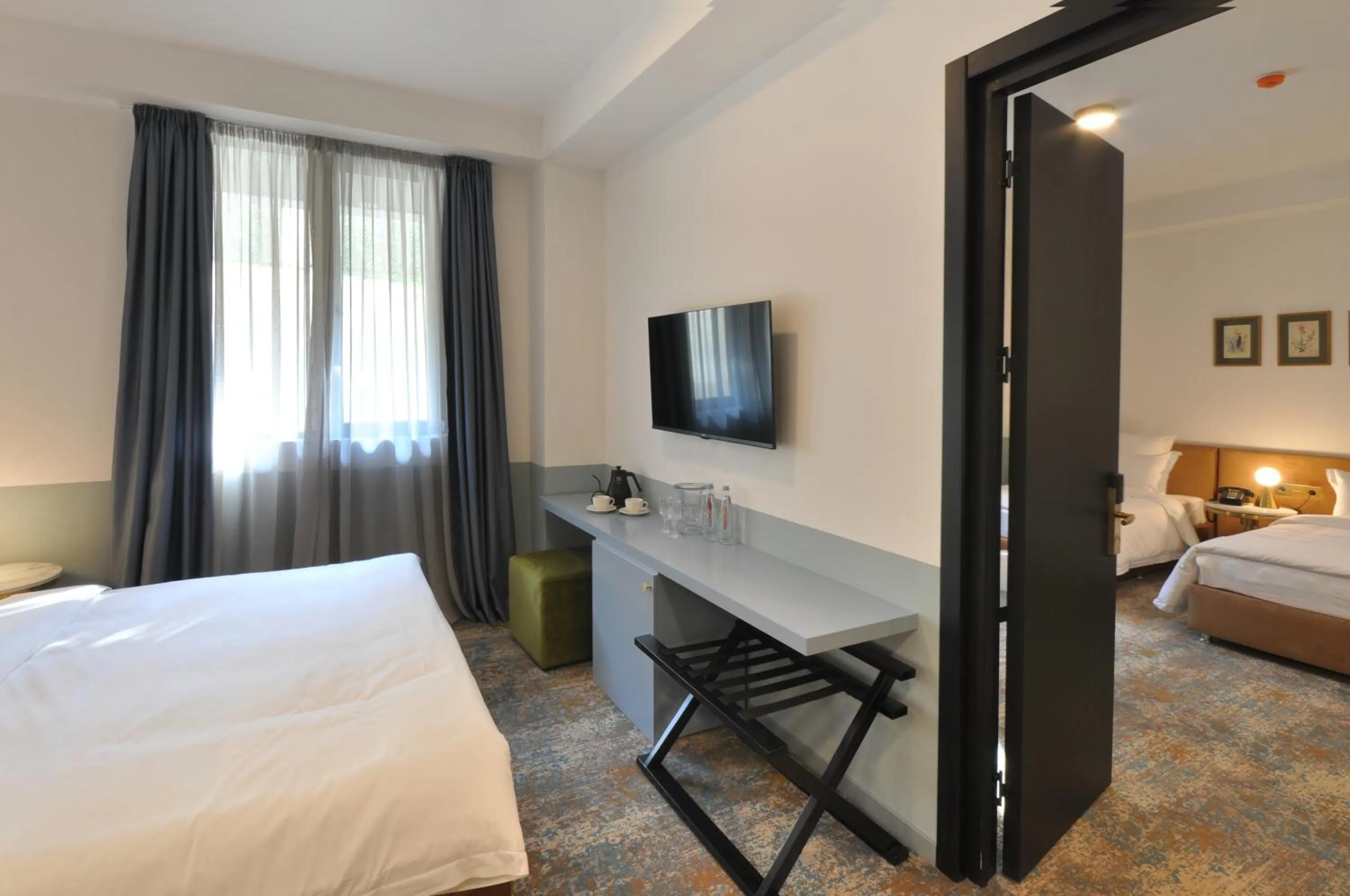 Bed in Castor & Pollux Hotel