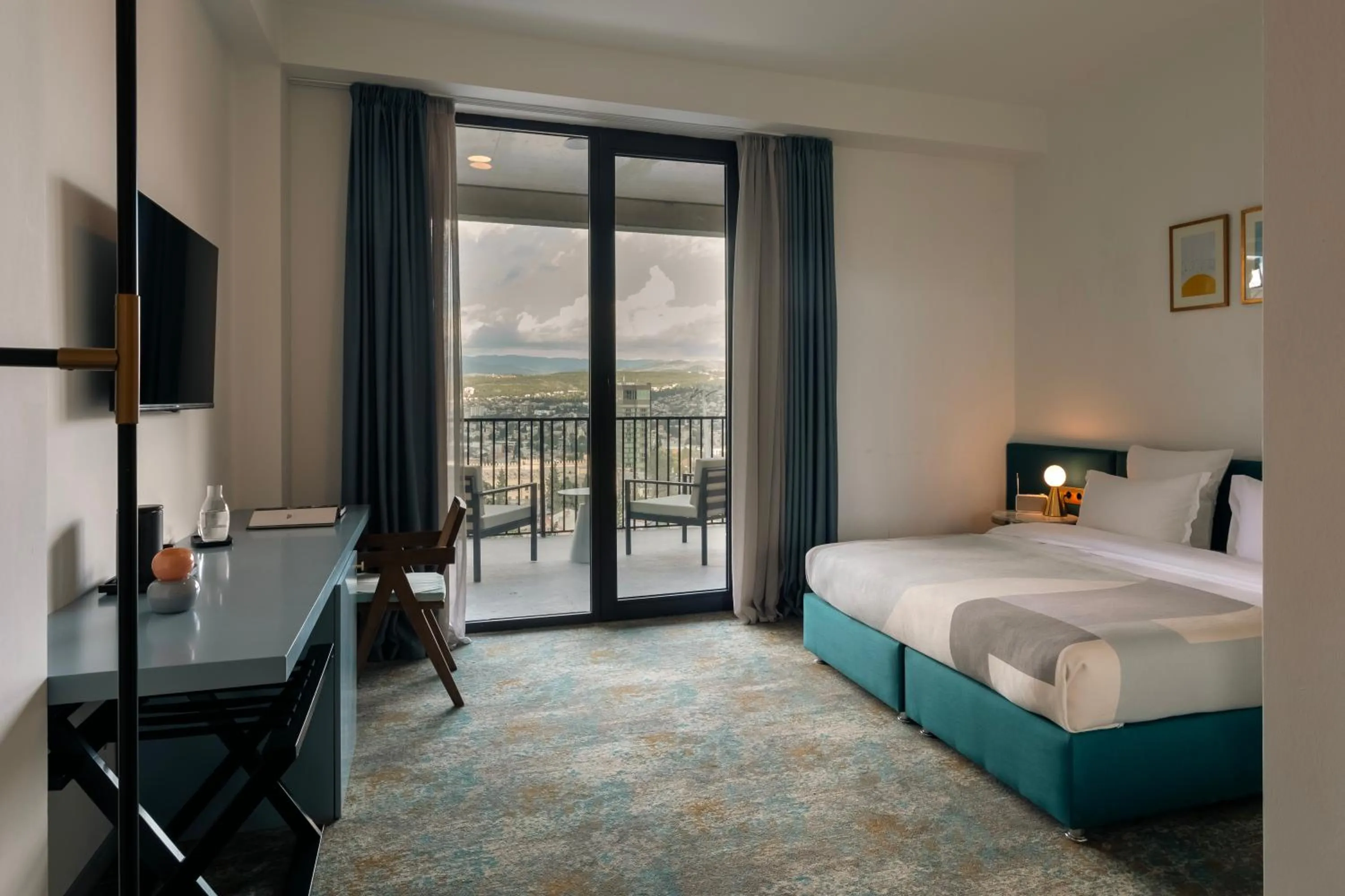 View (from property/room), Bed in Castor & Pollux Hotel