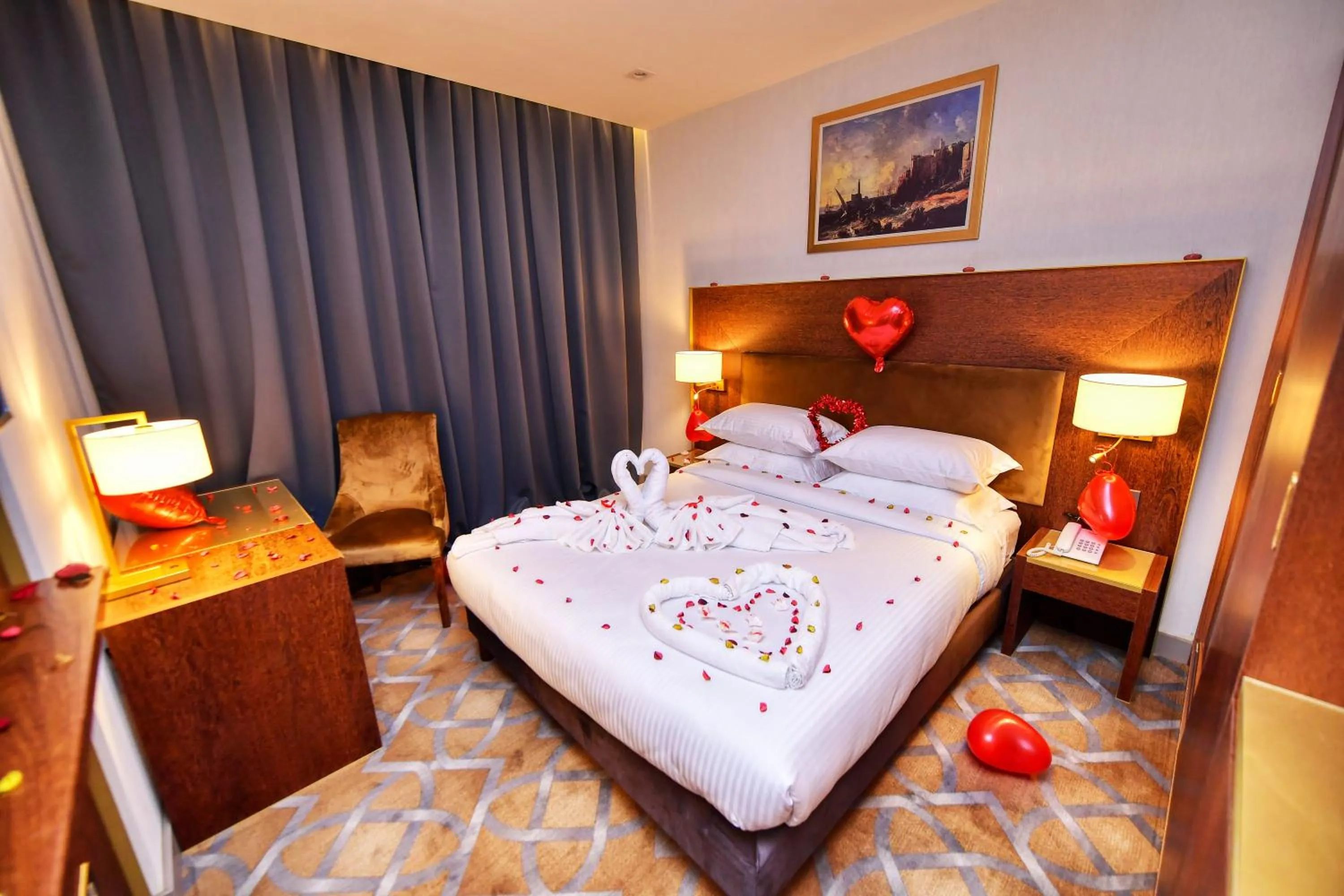 Bed in LE PALME HOTEL