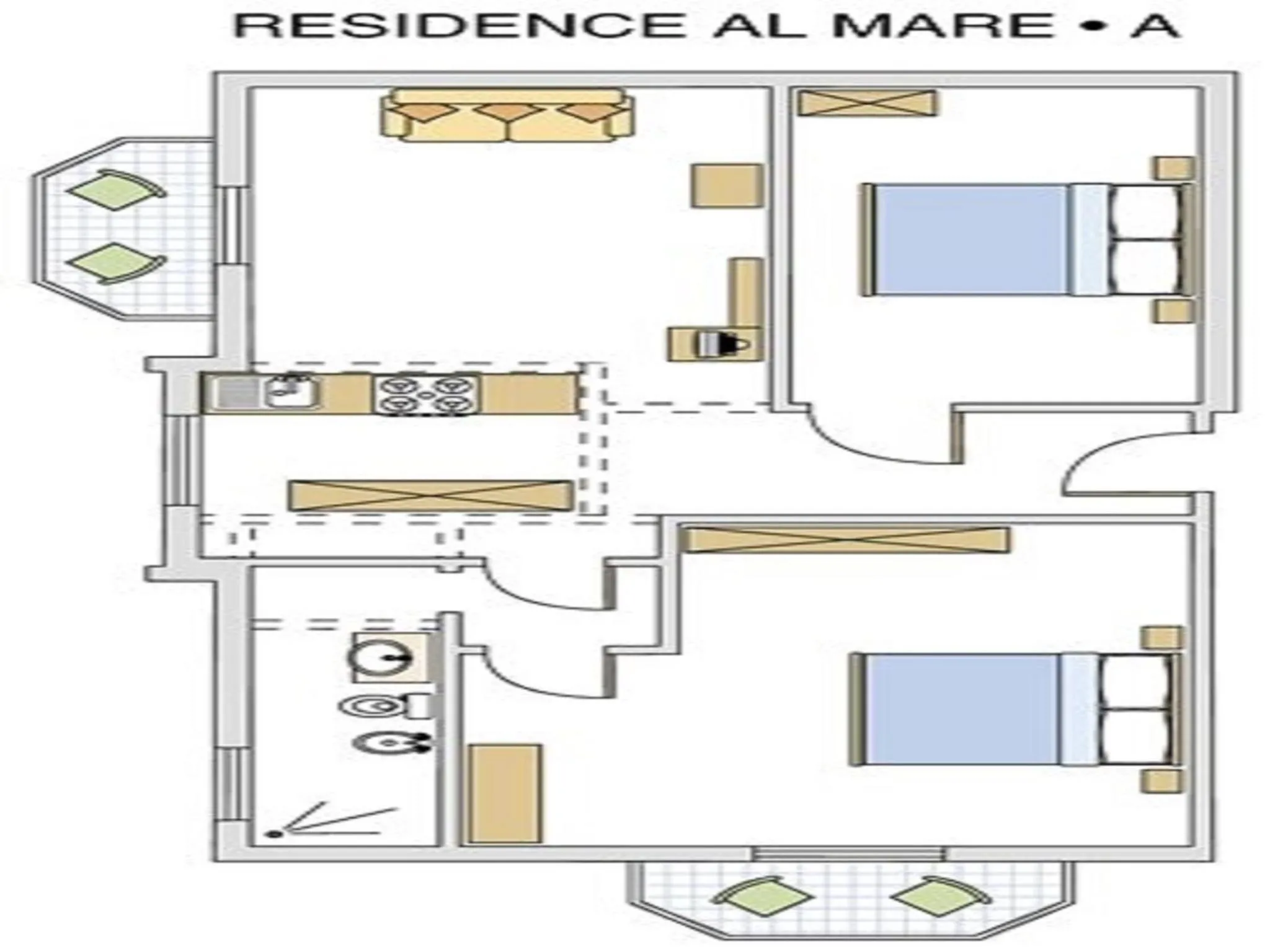 Floor plan in Hotel & Residence Al Mare