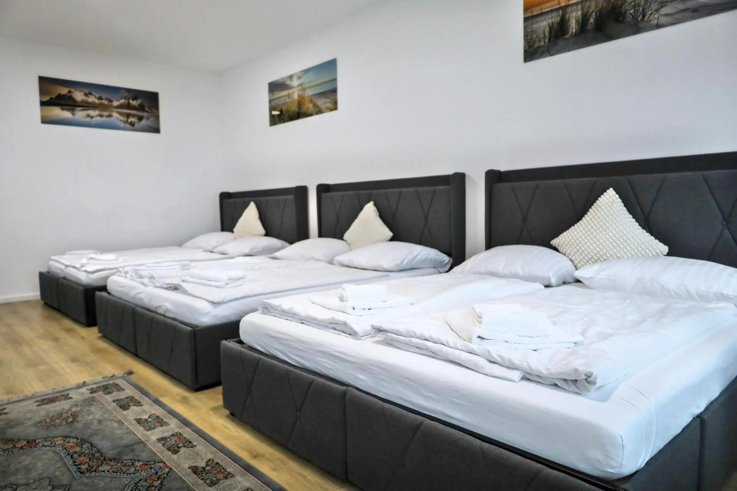 Bed in Ferienwohnung im Hamburger Straße-4