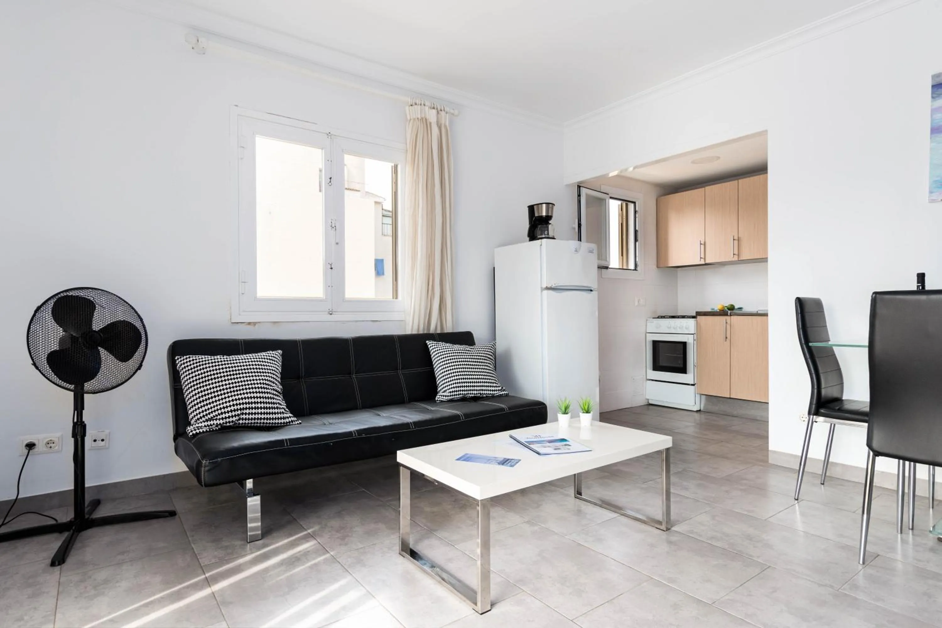 kitchen in Acapulco Apartments