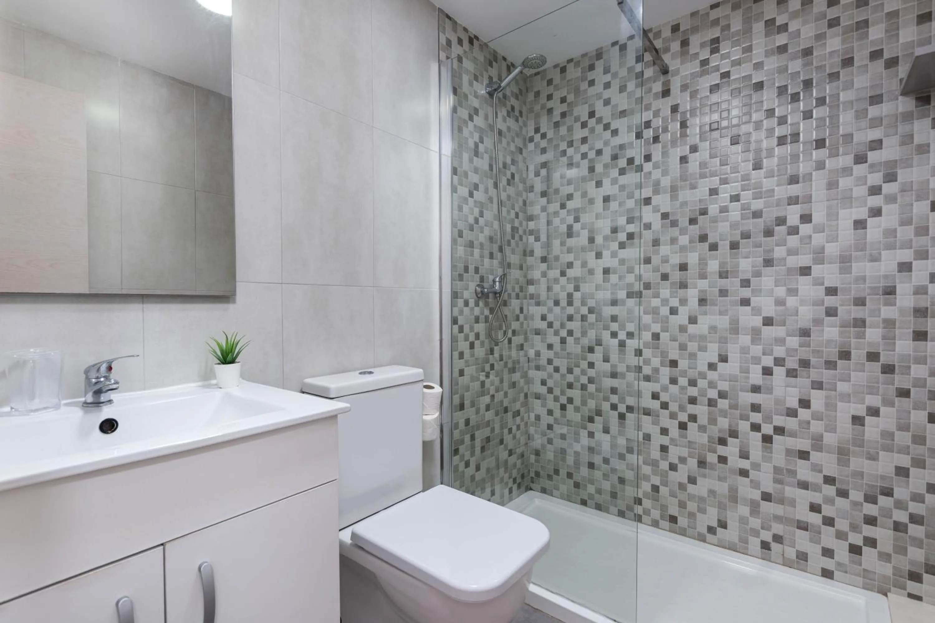 Bathroom in Acapulco Apartments