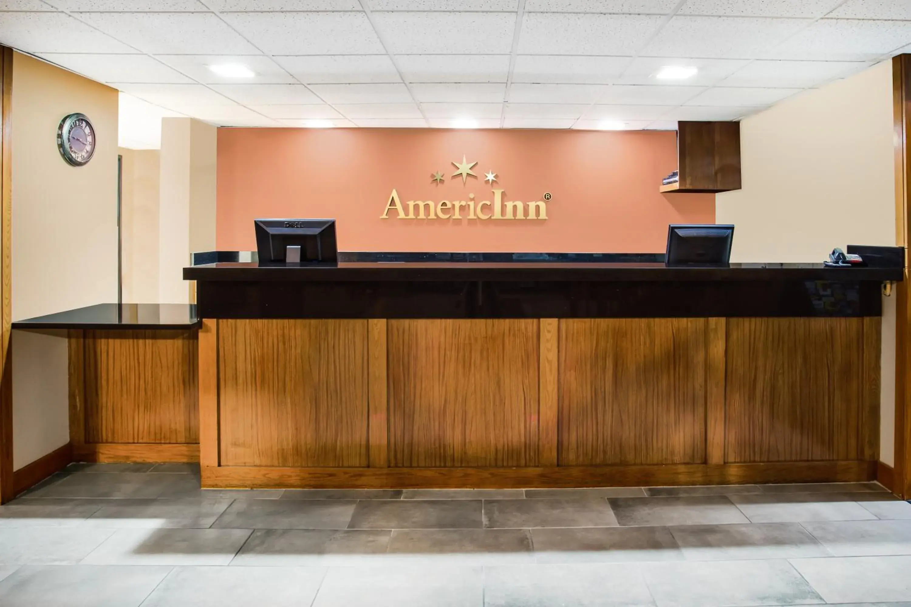 Lobby or reception in AmericInn by Wyndham Menomonie Lobby or reception in AmericInn by Wyndham Menomonie
