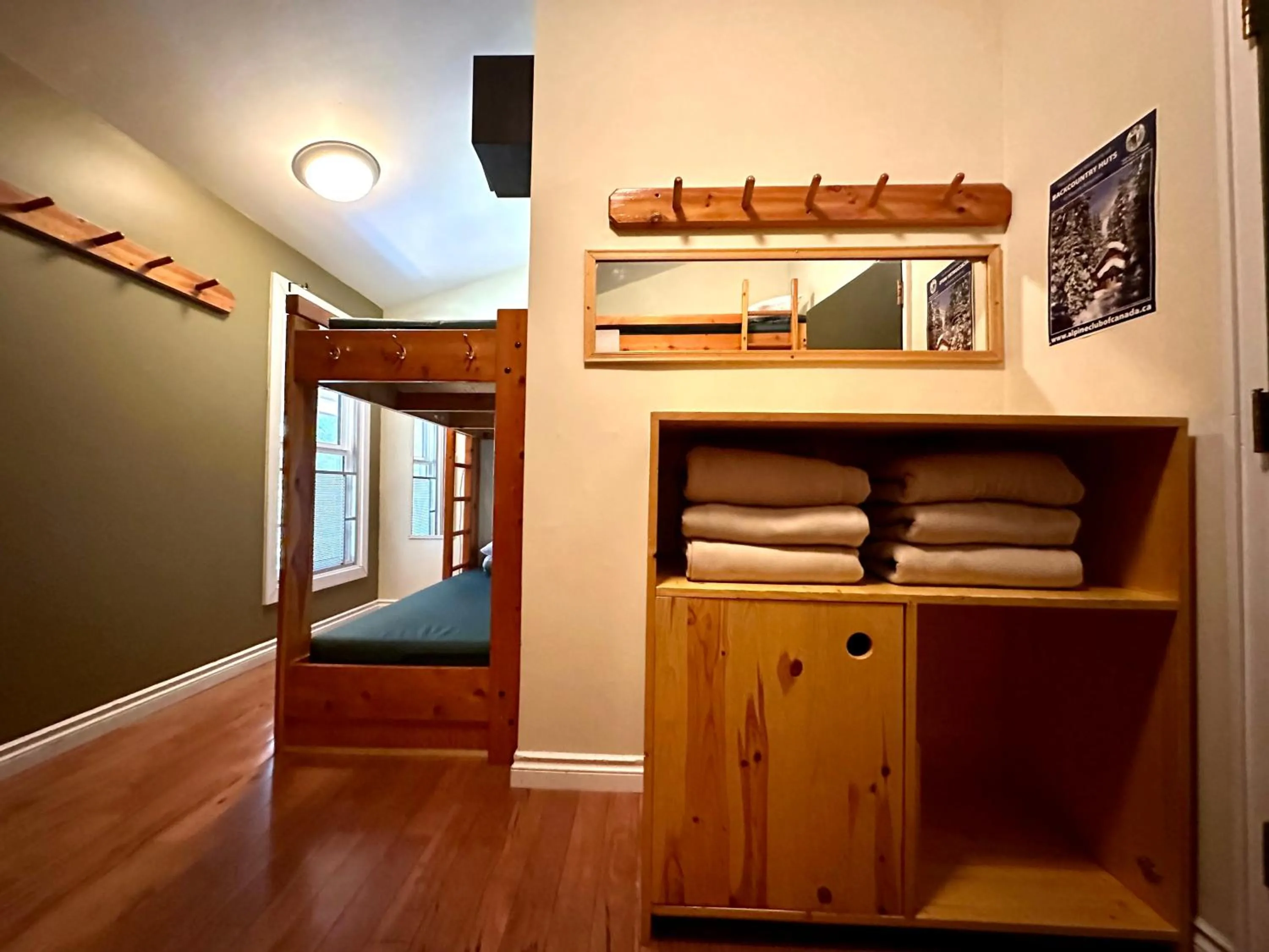 bunk bed, Bed in Canmore Alpine Hostel - Alpine Club of Canada