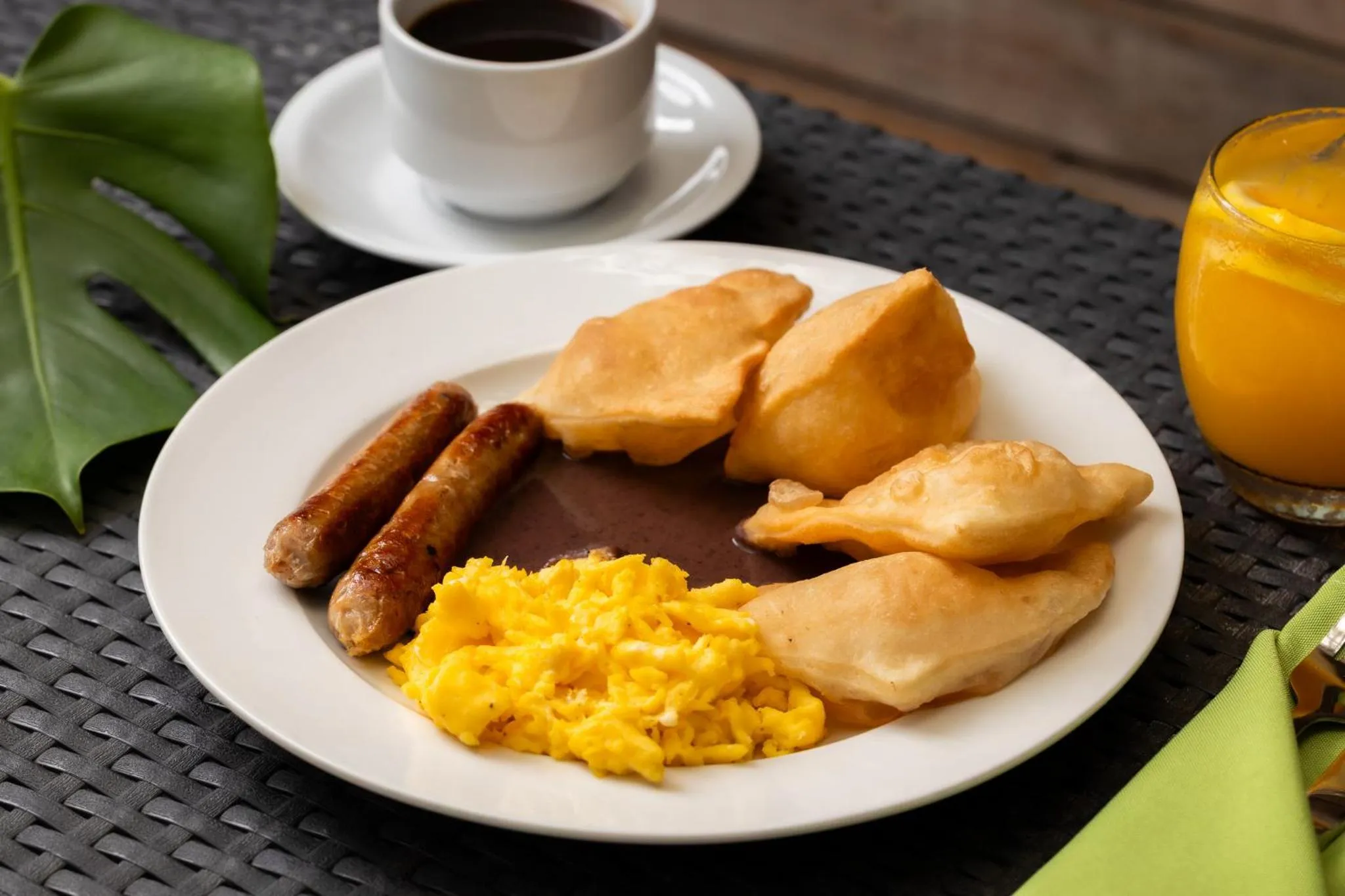Food in Bananas On The Beach