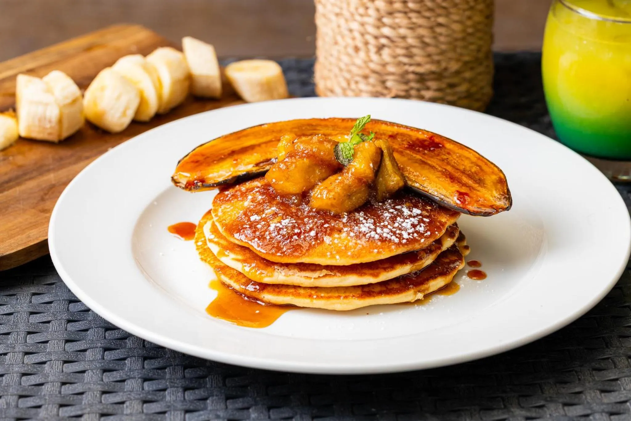 Food in Bananas On The Beach