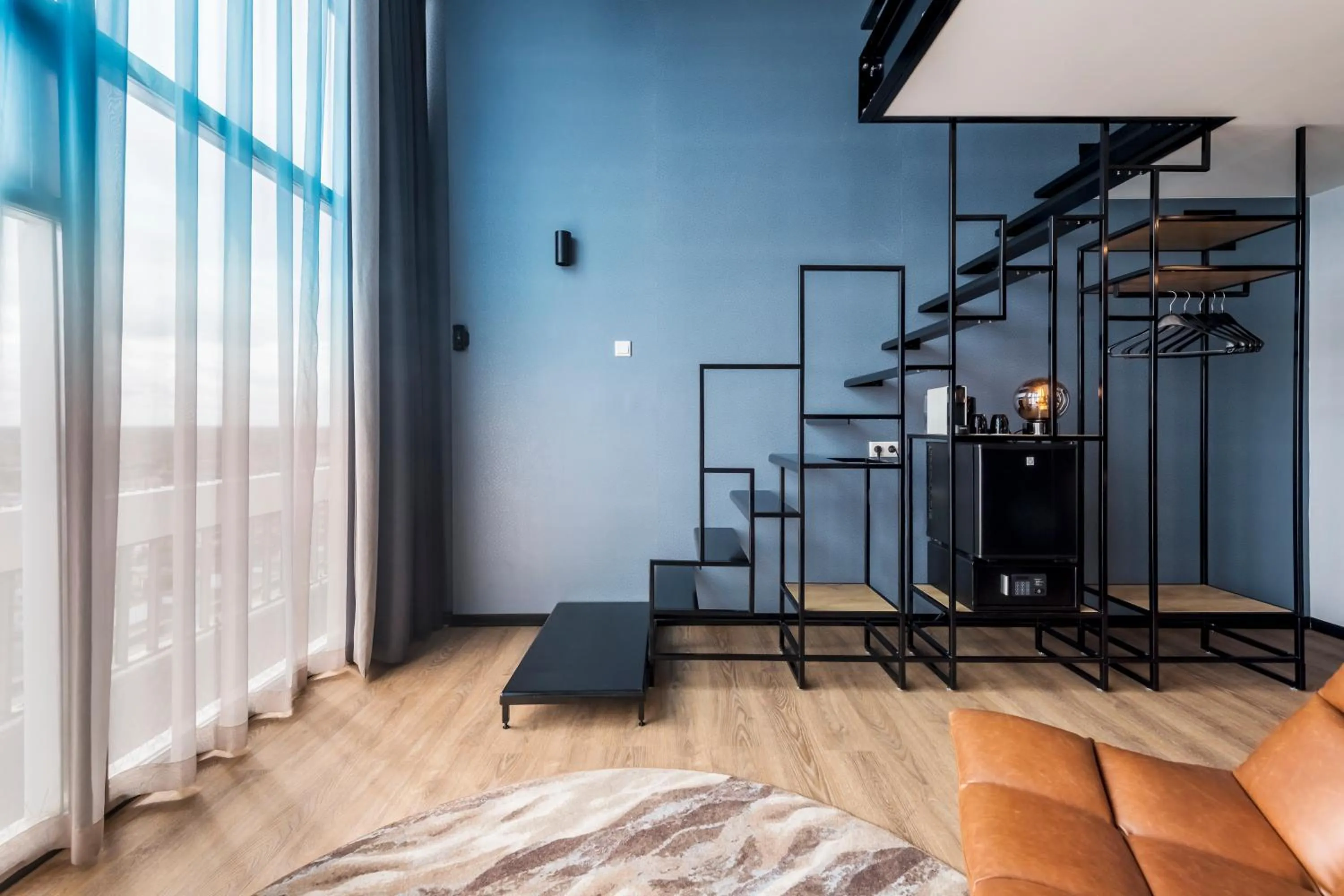 Living room, Bed in Palace Hotel Zandvoort