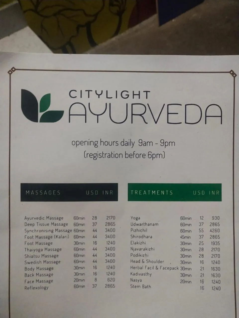 Massage in SANTA MARIA HOSTEL MUNROE ISLAND