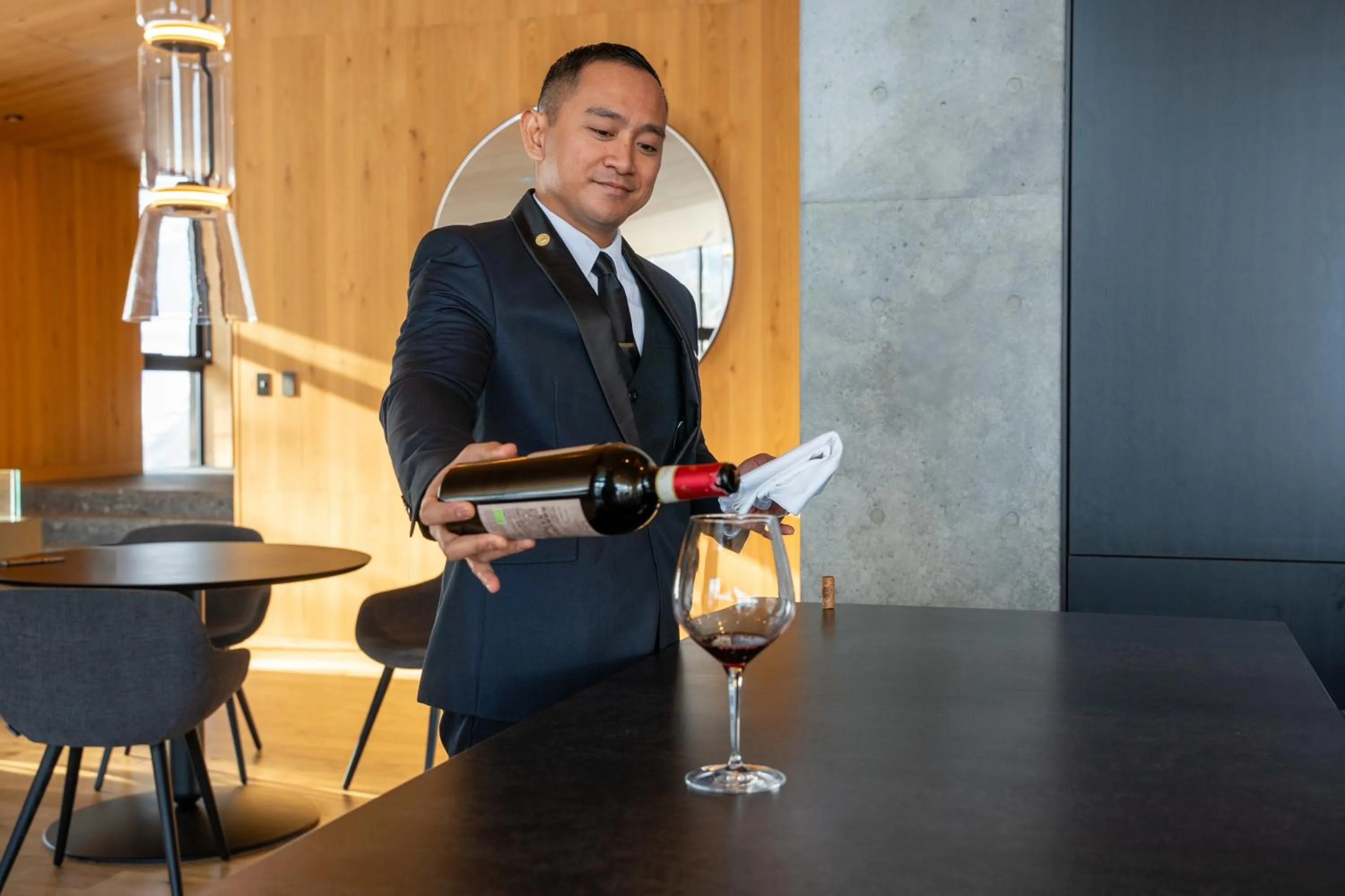 room service in Tsubasa Chalet at Hanaridge