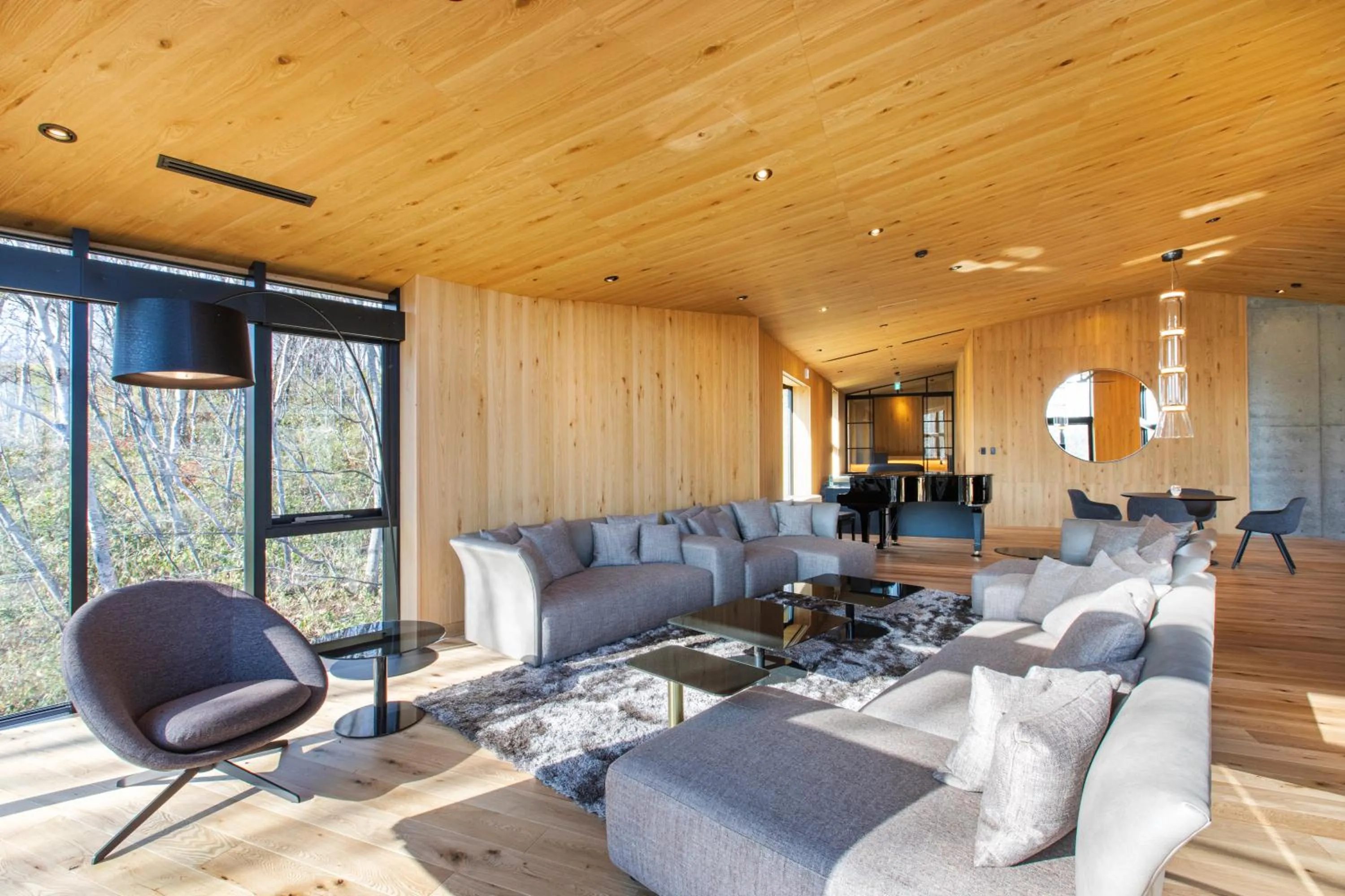 Living room in Tsubasa Chalet at Hanaridge