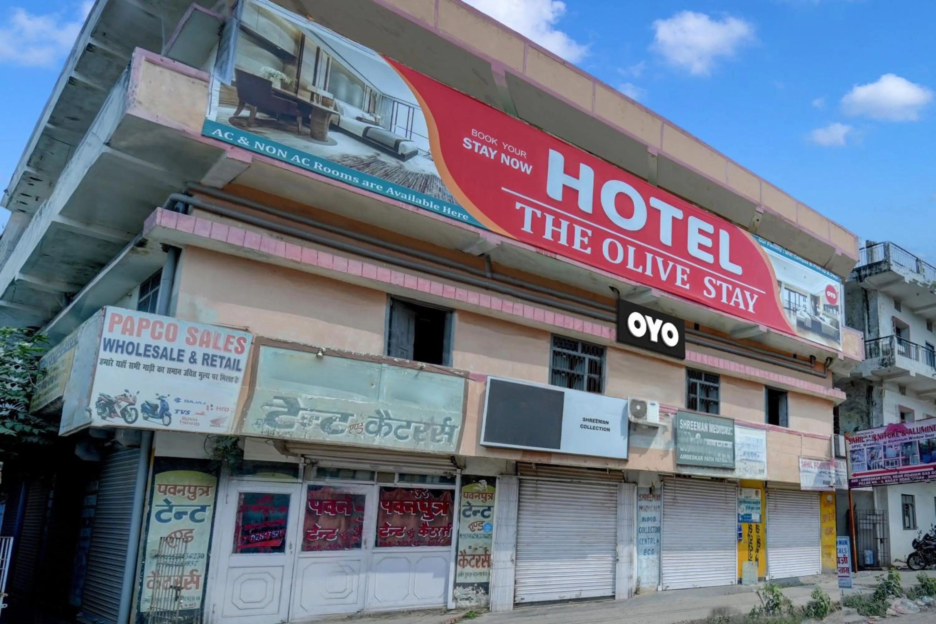 Facade/entrance in Hotel O The Olive Stay