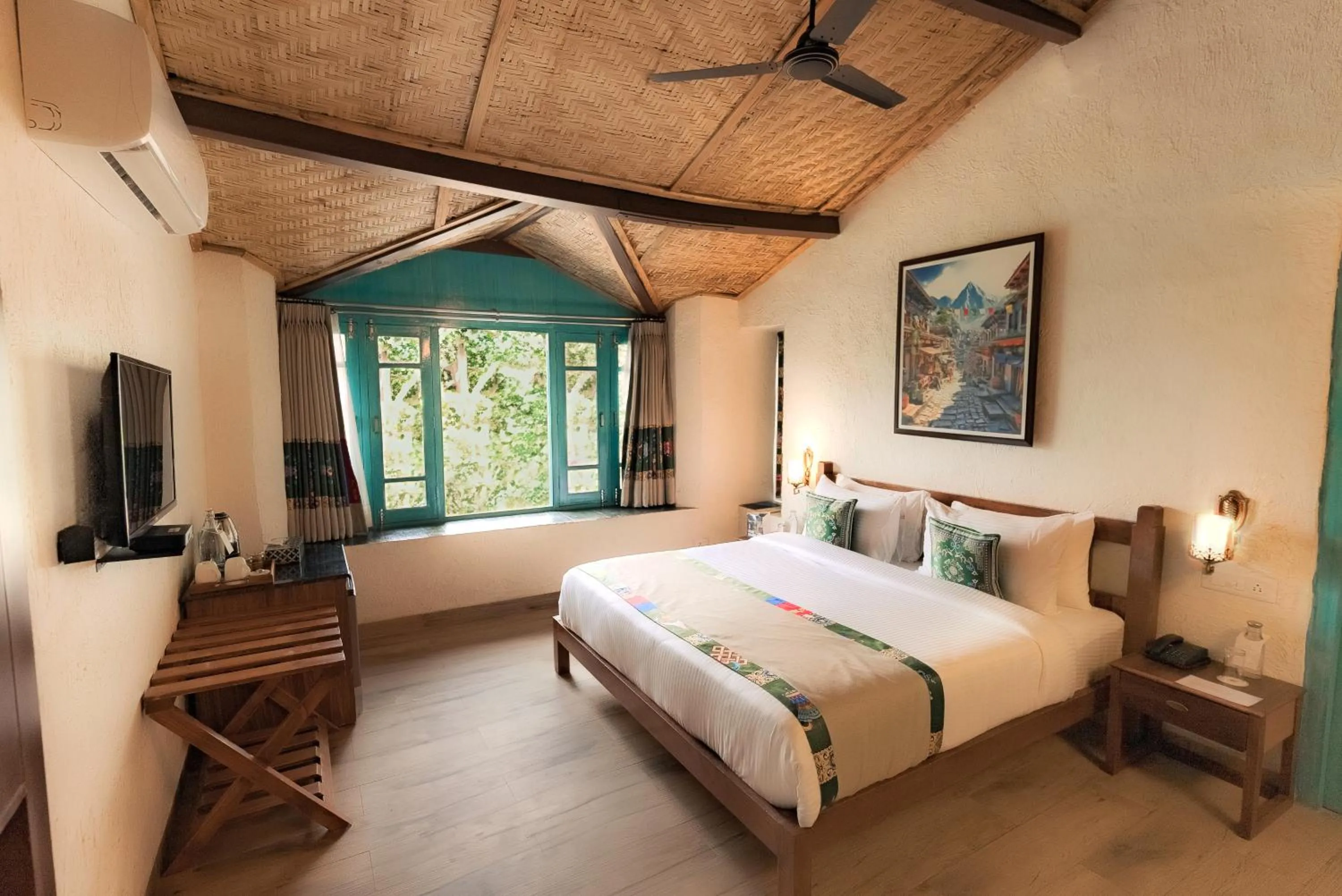 Bed in Tree of Life Birdsong Chalets , Dharamshala