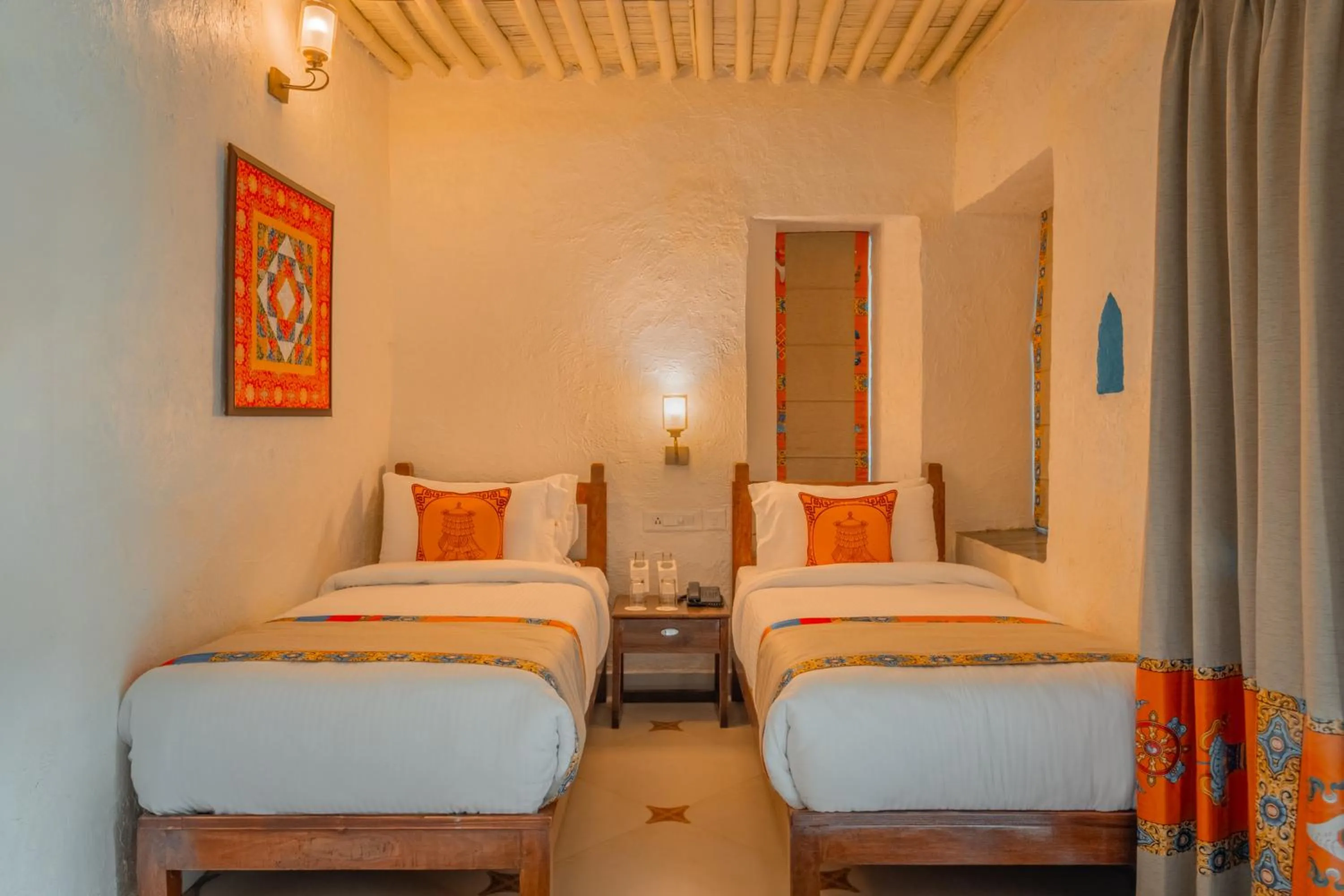 Photo of the whole room, Bed in Tree of Life Birdsong Chalets , Dharamshala