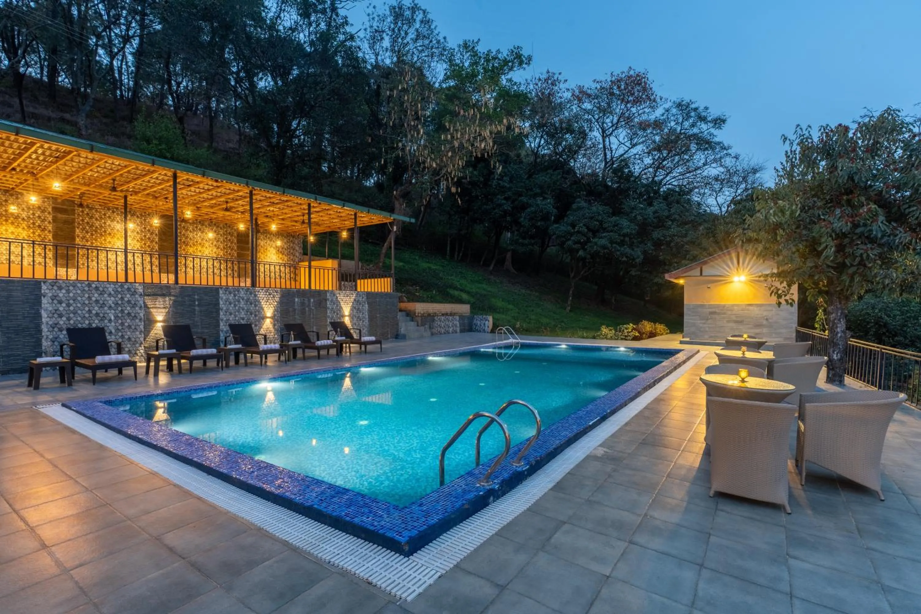 Swimming pool in Tree of Life Birdsong Chalets , Dharamshala