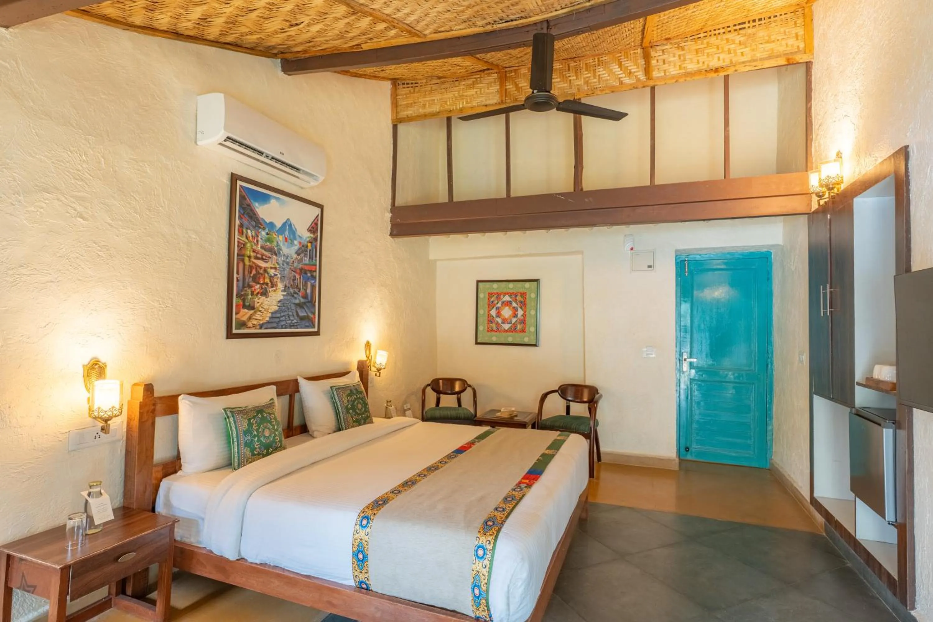 Bedroom, Bed in Tree of Life Birdsong Chalets , Dharamshala