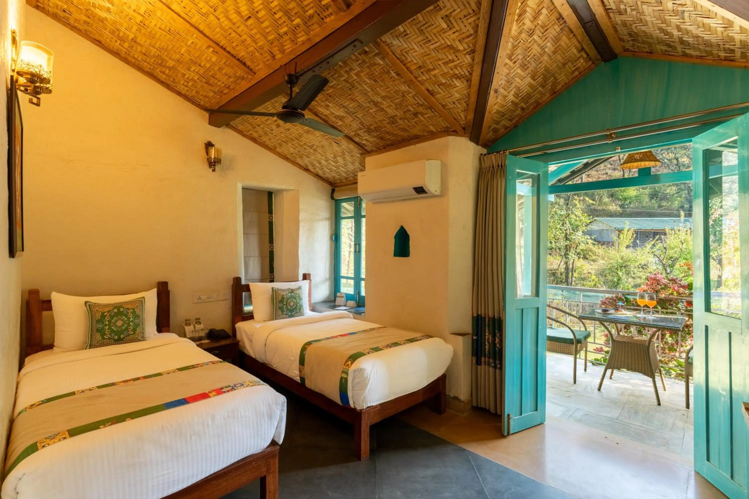 Bedroom, Bed in Tree of Life Birdsong Chalets , Dharamshala