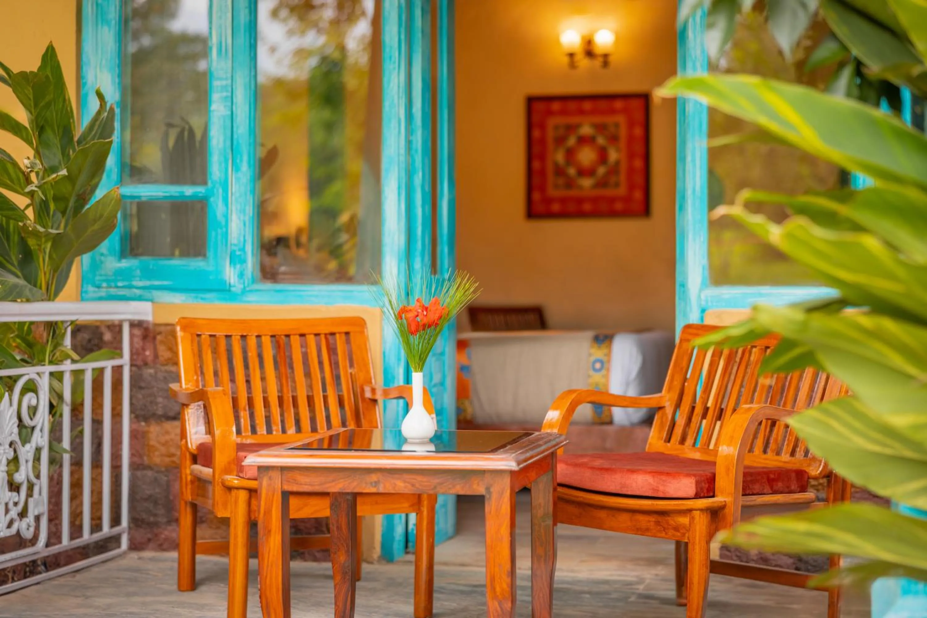 Balcony/Terrace in Tree of Life Birdsong Chalets , Dharamshala