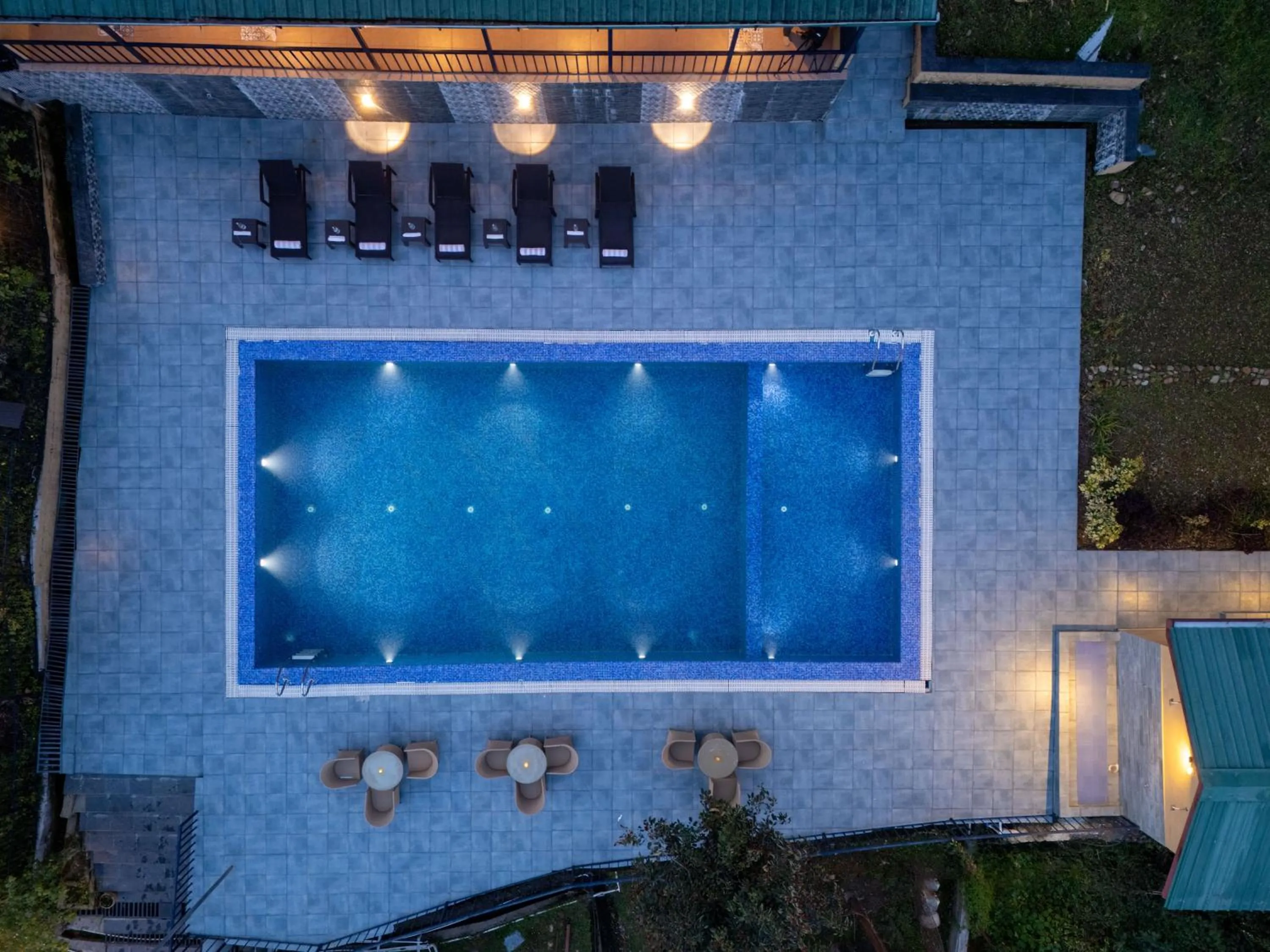 Swimming pool in Tree of Life Birdsong Chalets , Dharamshala