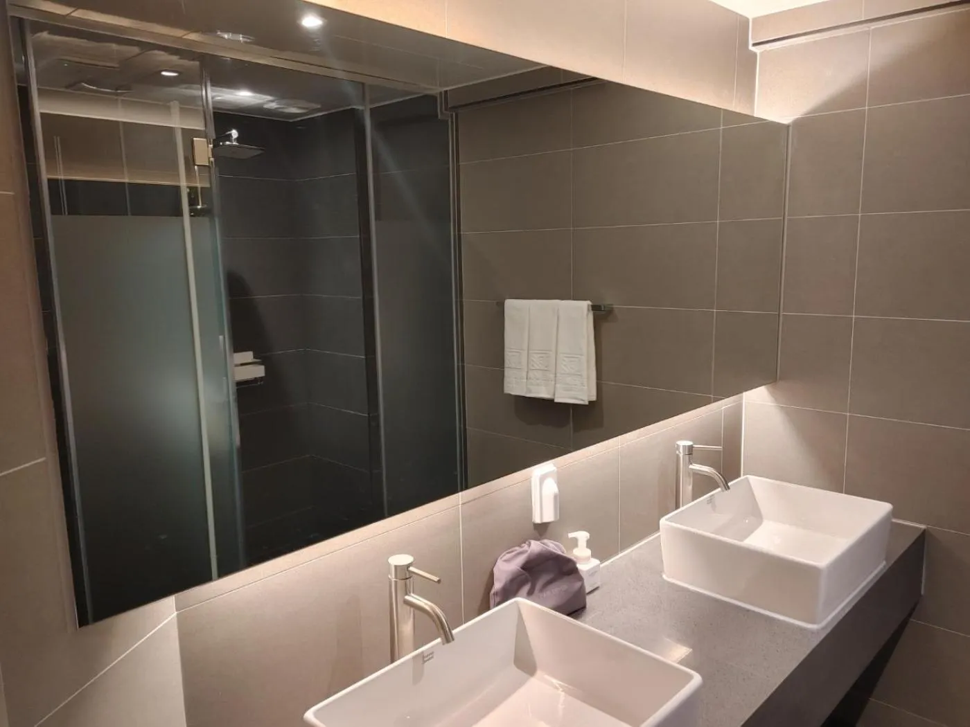 Shower in The Van Stay