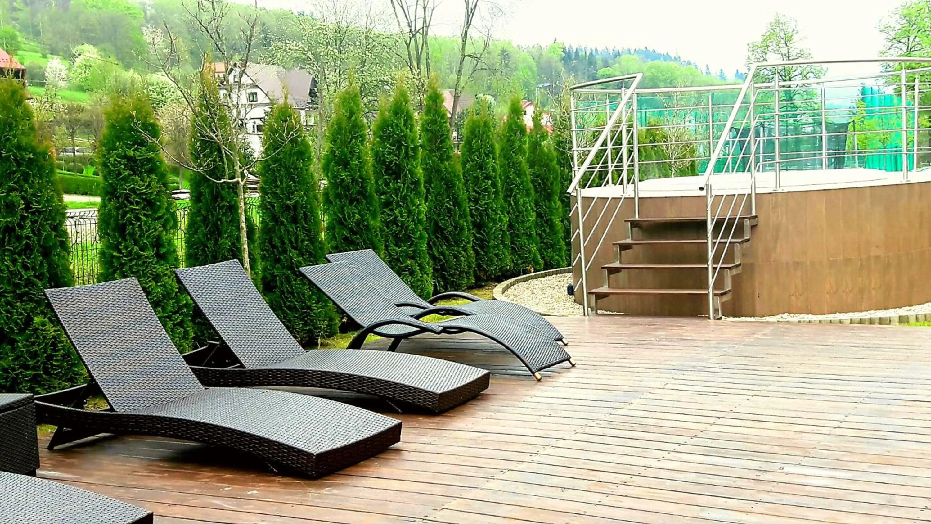 Balcony/Terrace in Hotel Olivia Medical SPA