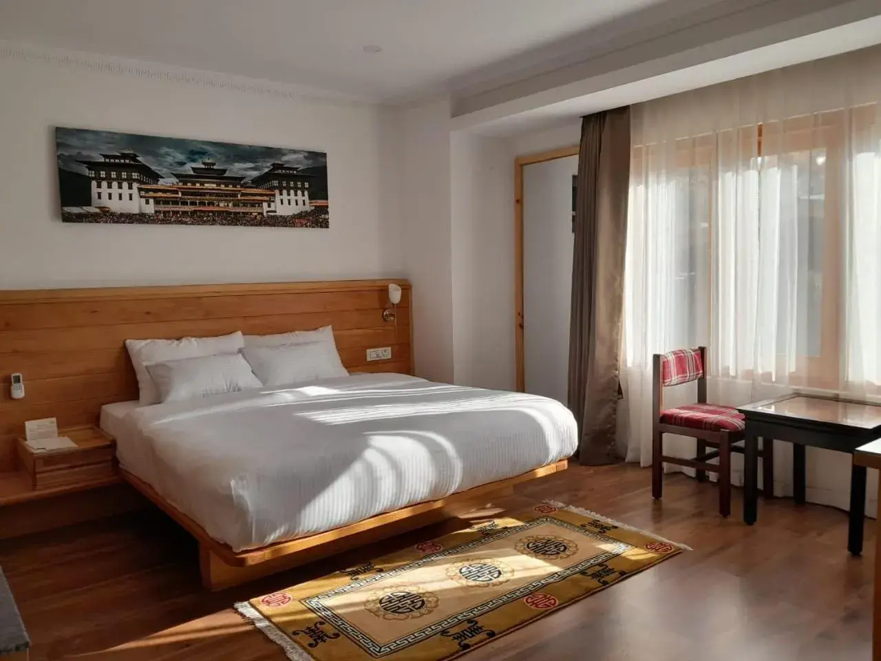 Twin Room in Phuntsho Khangsar Hotel Twin Room in Phuntsho Khangsar Hotel