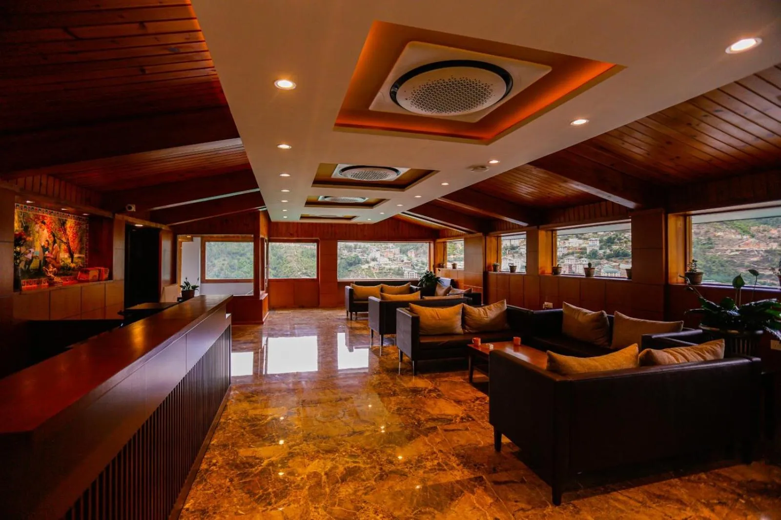 Lobby or reception in Phuntsho Khangsar Hotel