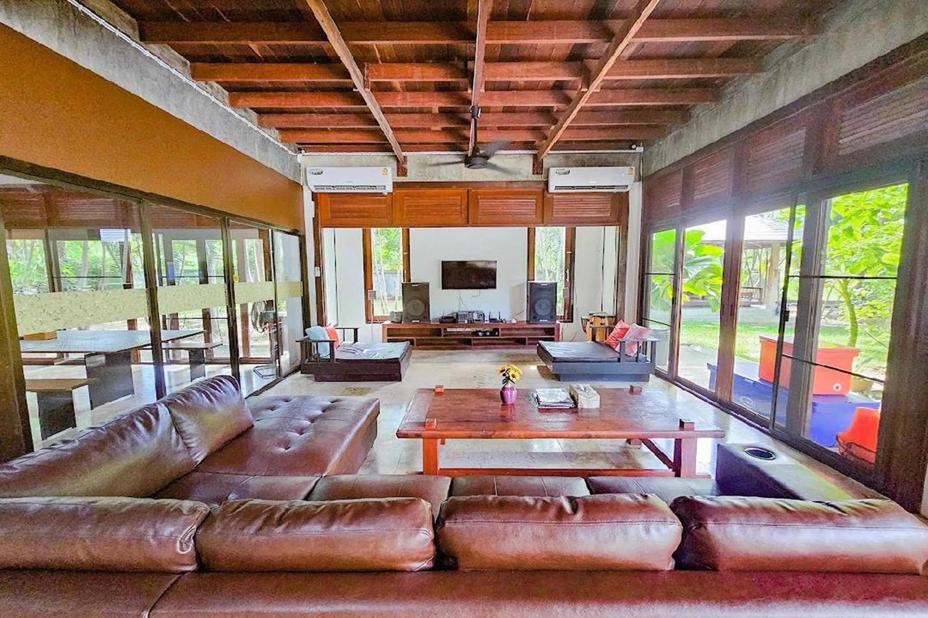 Living room in SS pool villa hills