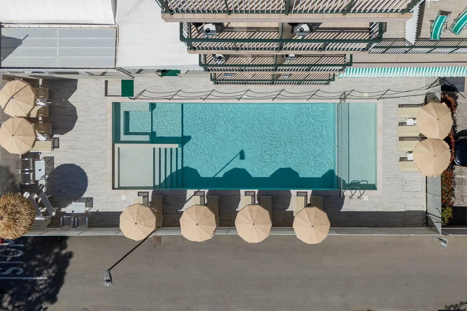 Pool view in Hotel Picobello Pineta