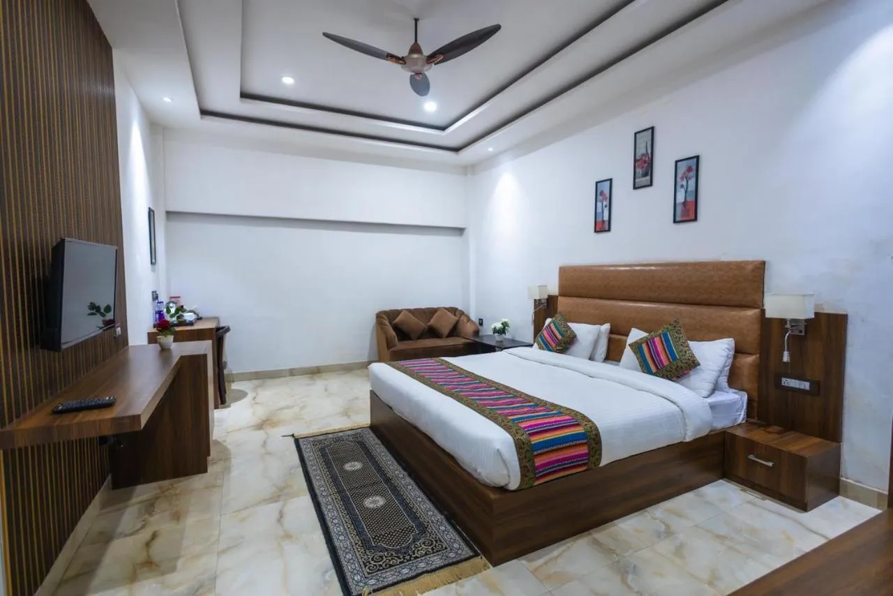 Bed in Hotel Kalawati Palace