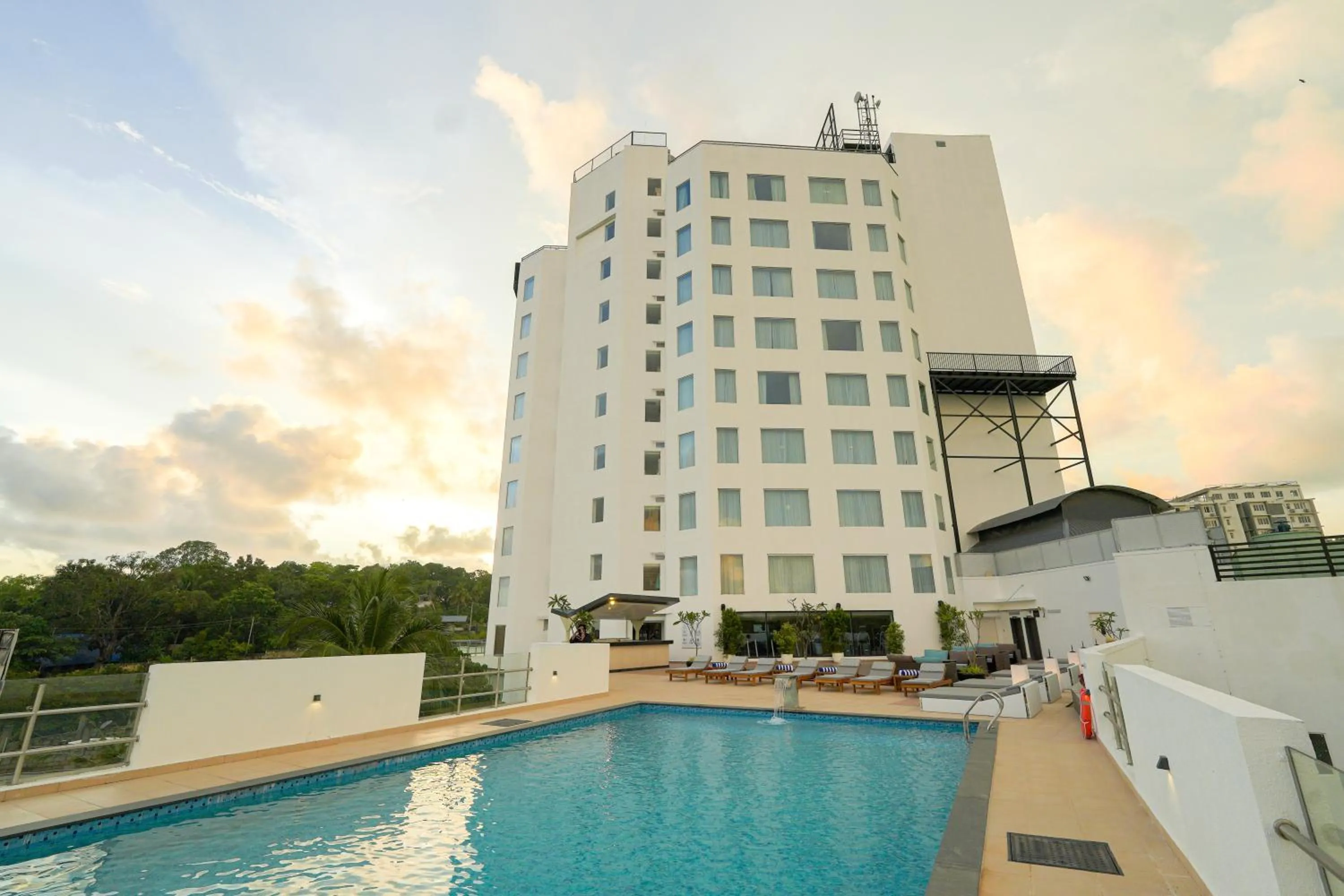 Swimming pool in Gokulam Grand Trivandrum