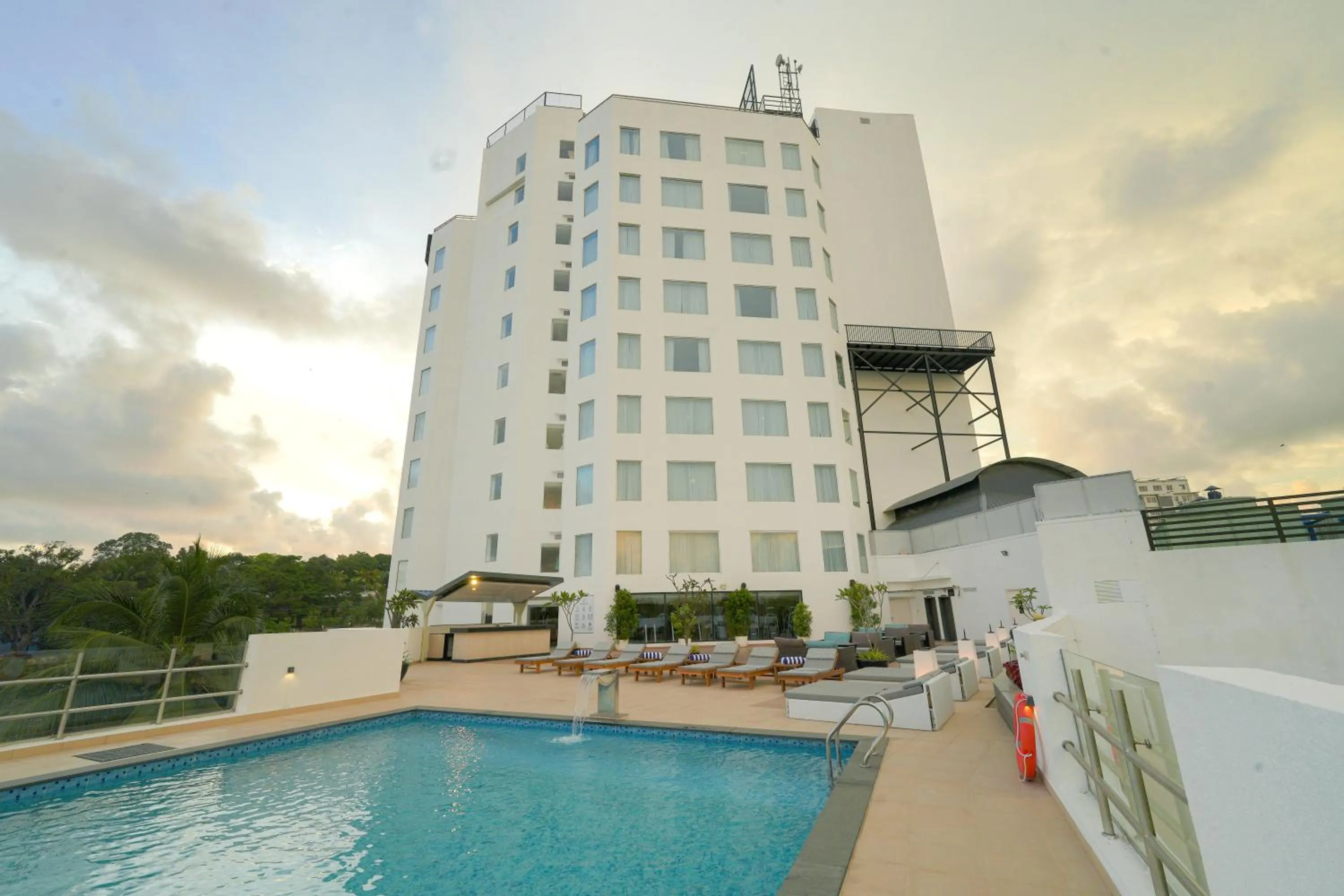Swimming pool in Gokulam Grand Trivandrum