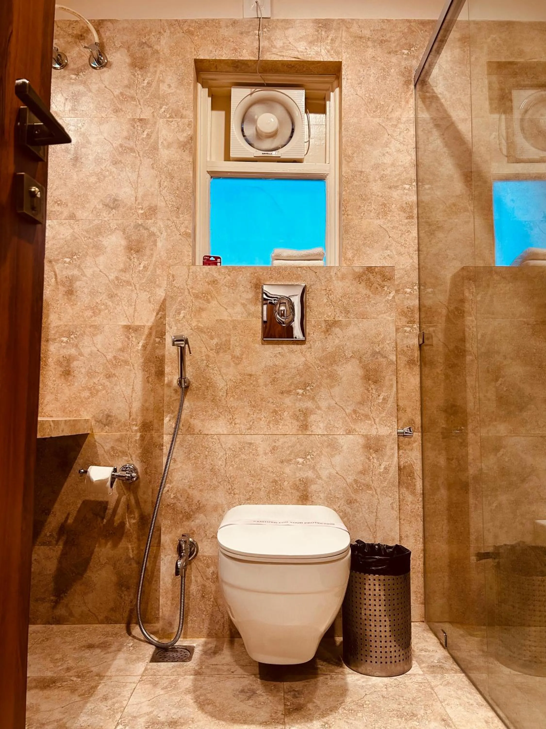 Shower in THE TRISHALA VILAS (A LUXURY BOUTIQUE HOTEL & SPA)