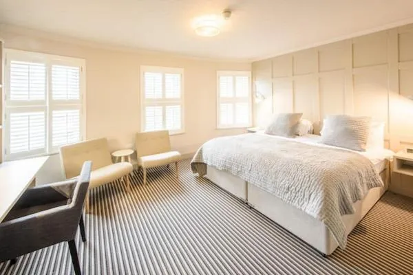 Bed in Les Douvres Hotel