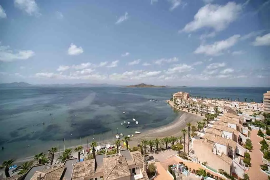 Renovated apartment in La Manga with great sunset